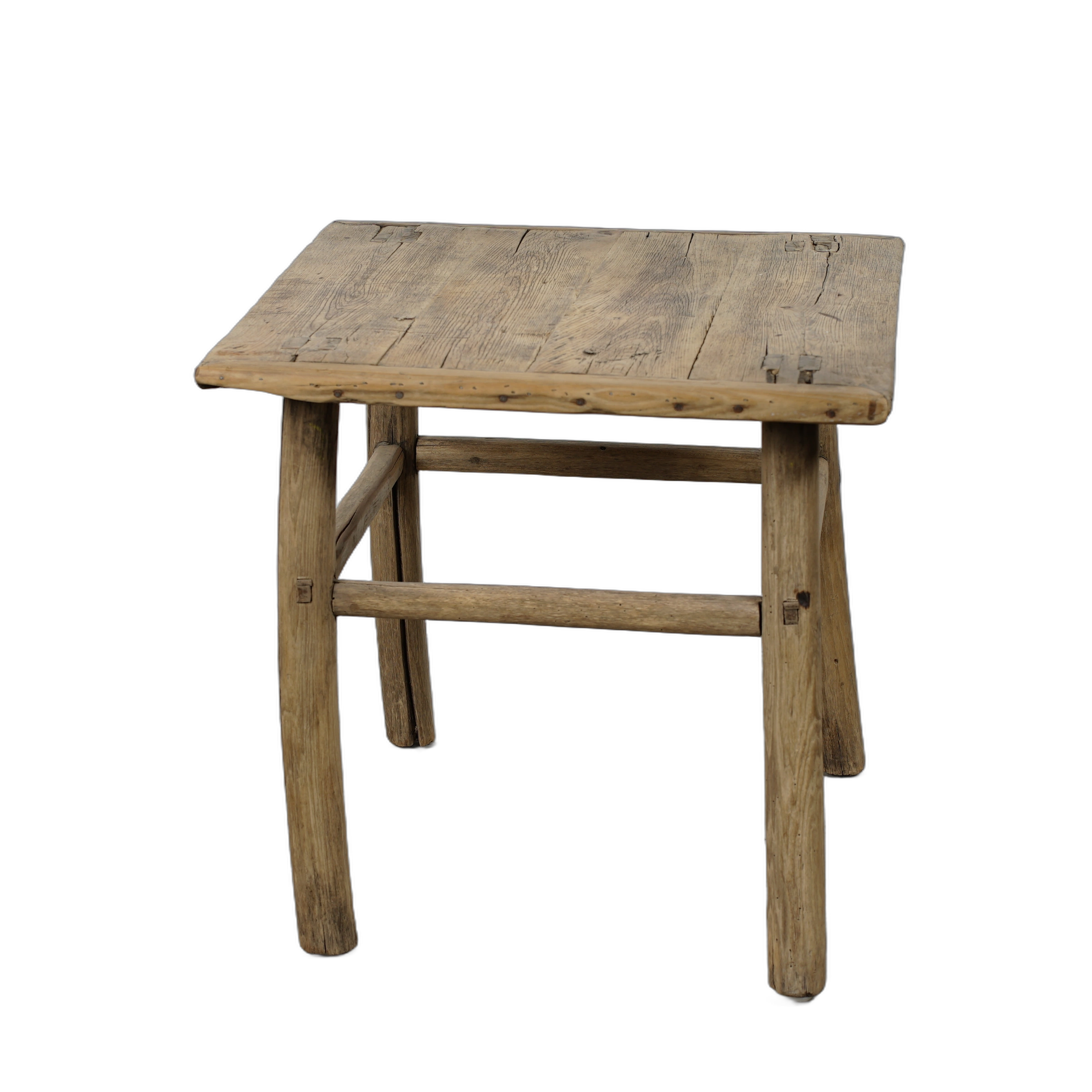 Jining - Table d'appoint carrée en orme n°2 - vue 7