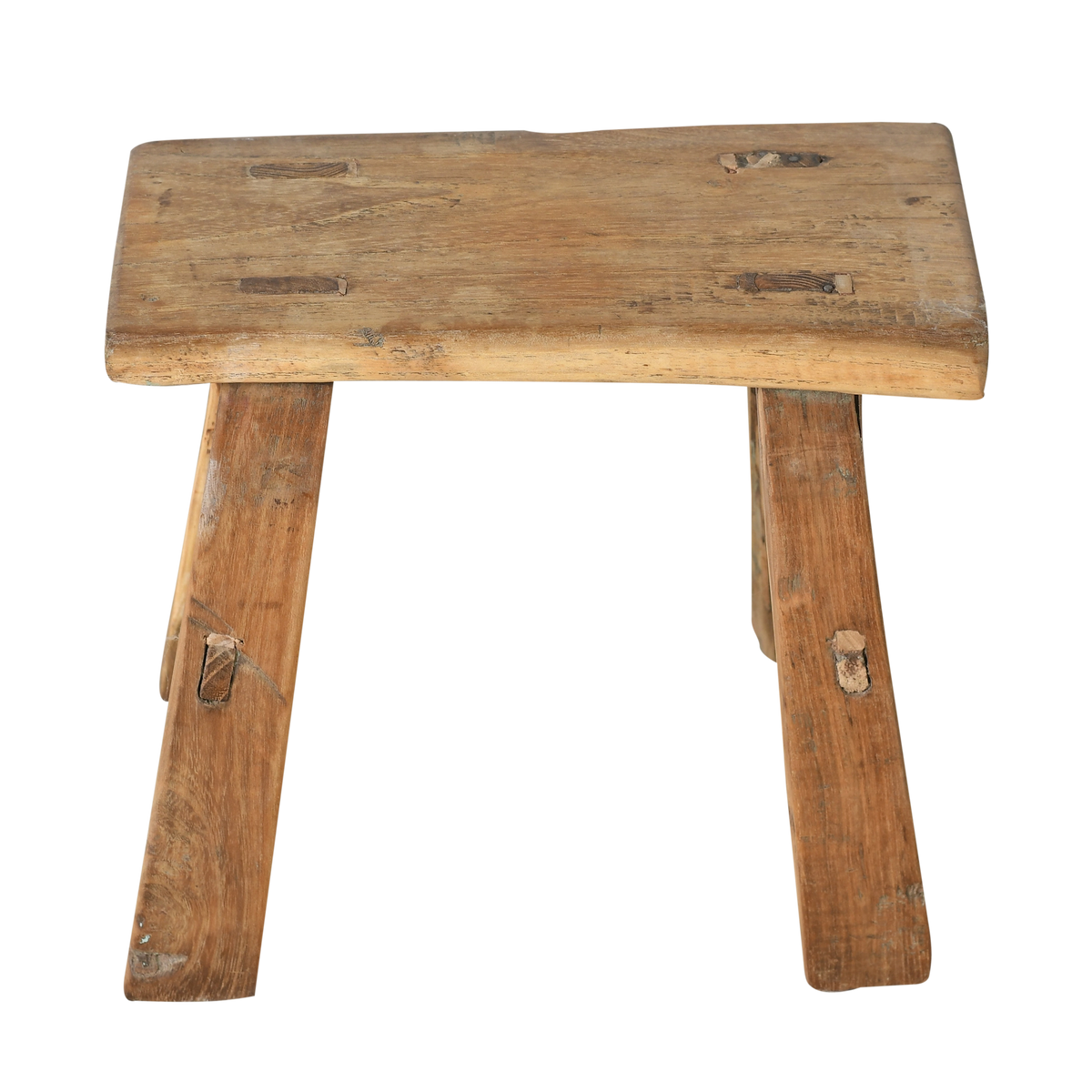 Nuo - Mini tabouret ancien en orme n°62