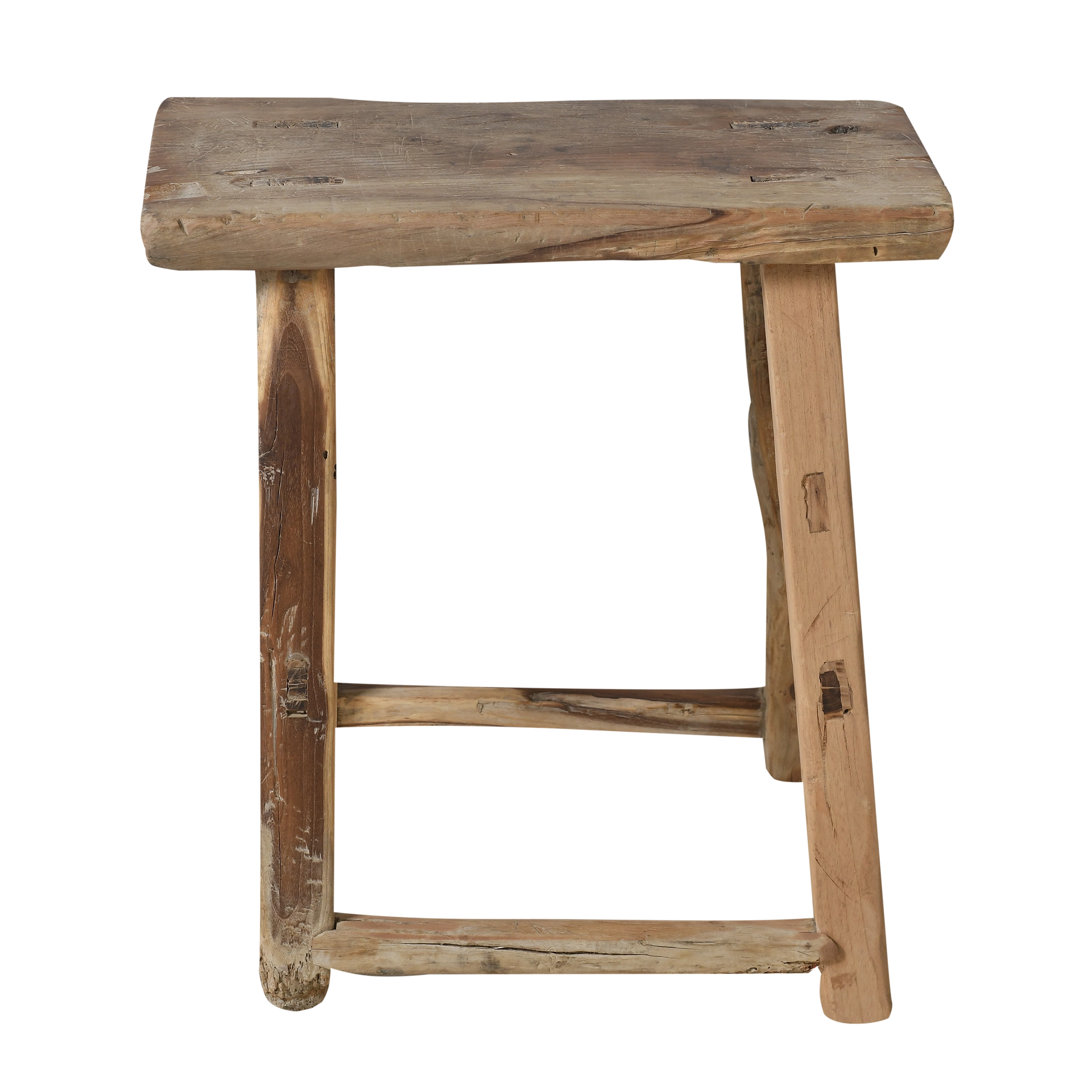 Zin - Tabouret chinois ancien en orme n°15