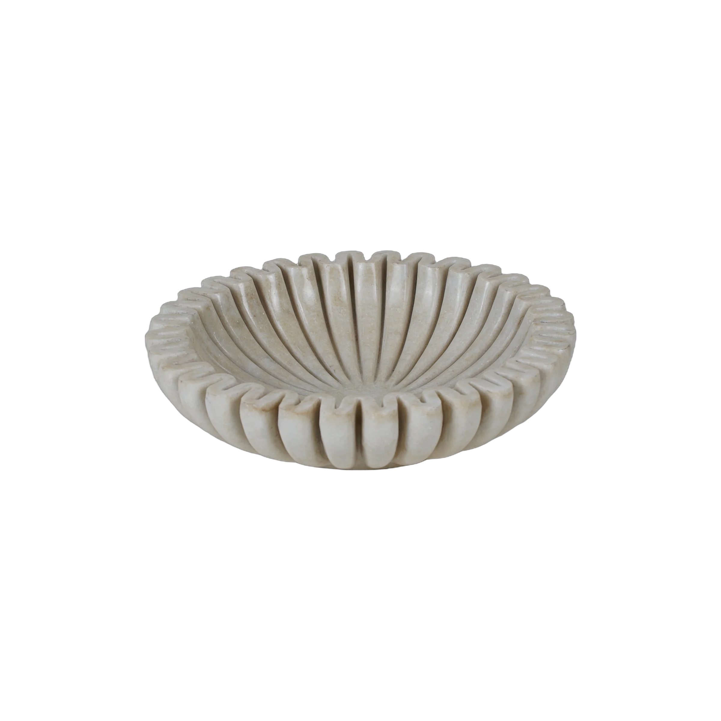 Makrana - Coupe en marbre blanc sculpté n°13 - vue 2