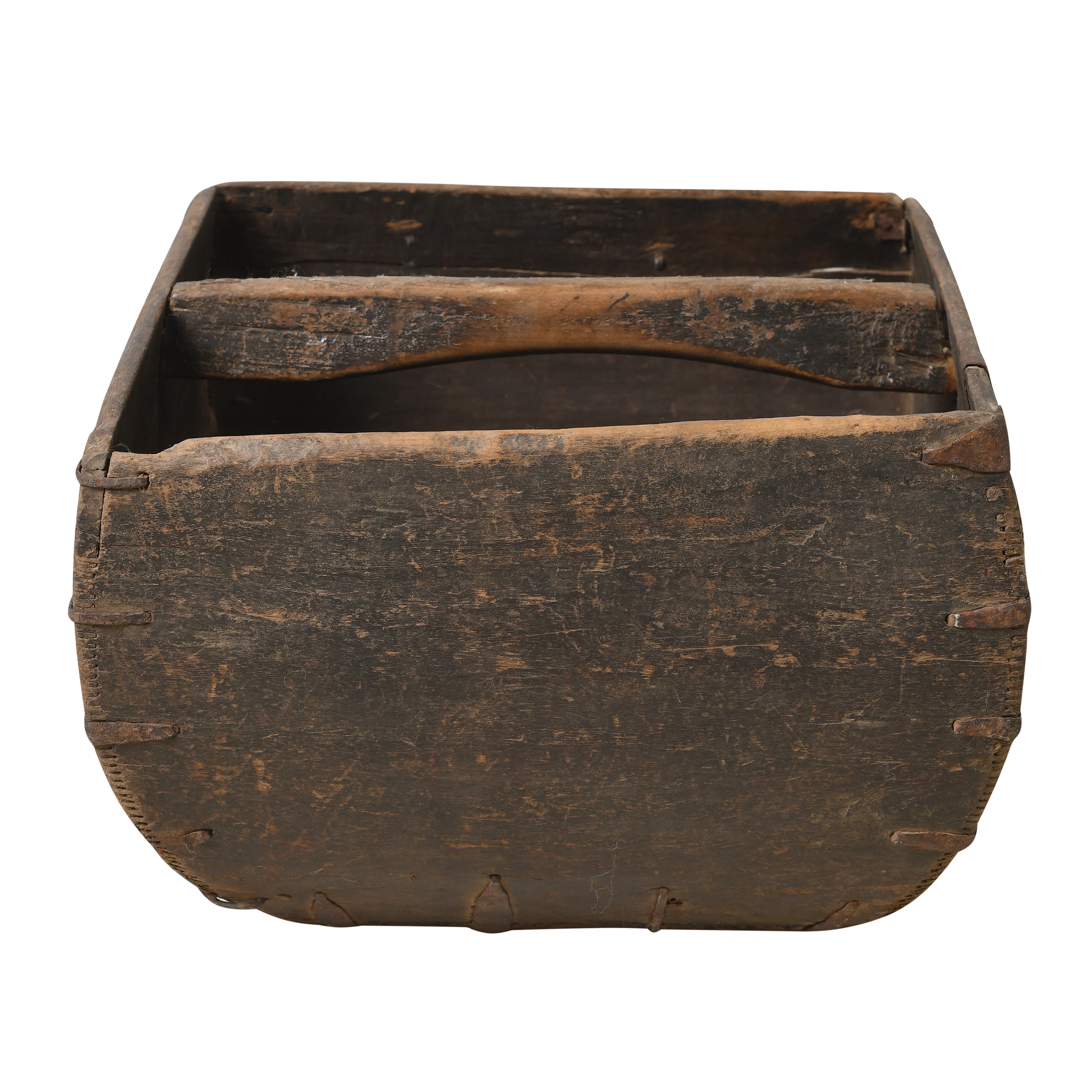 Naguo - Panier utilitaire ancien en pin n°10