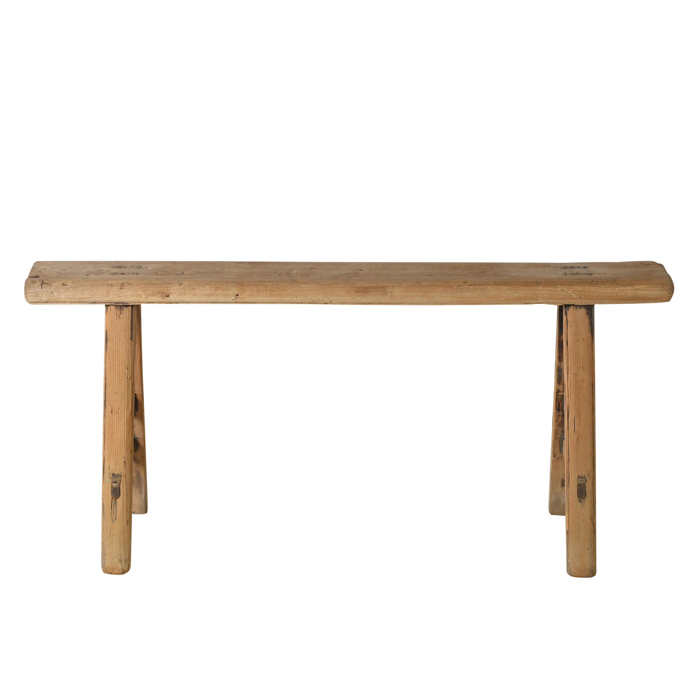 Yun - Ancien banc fin chinois en orme n°12