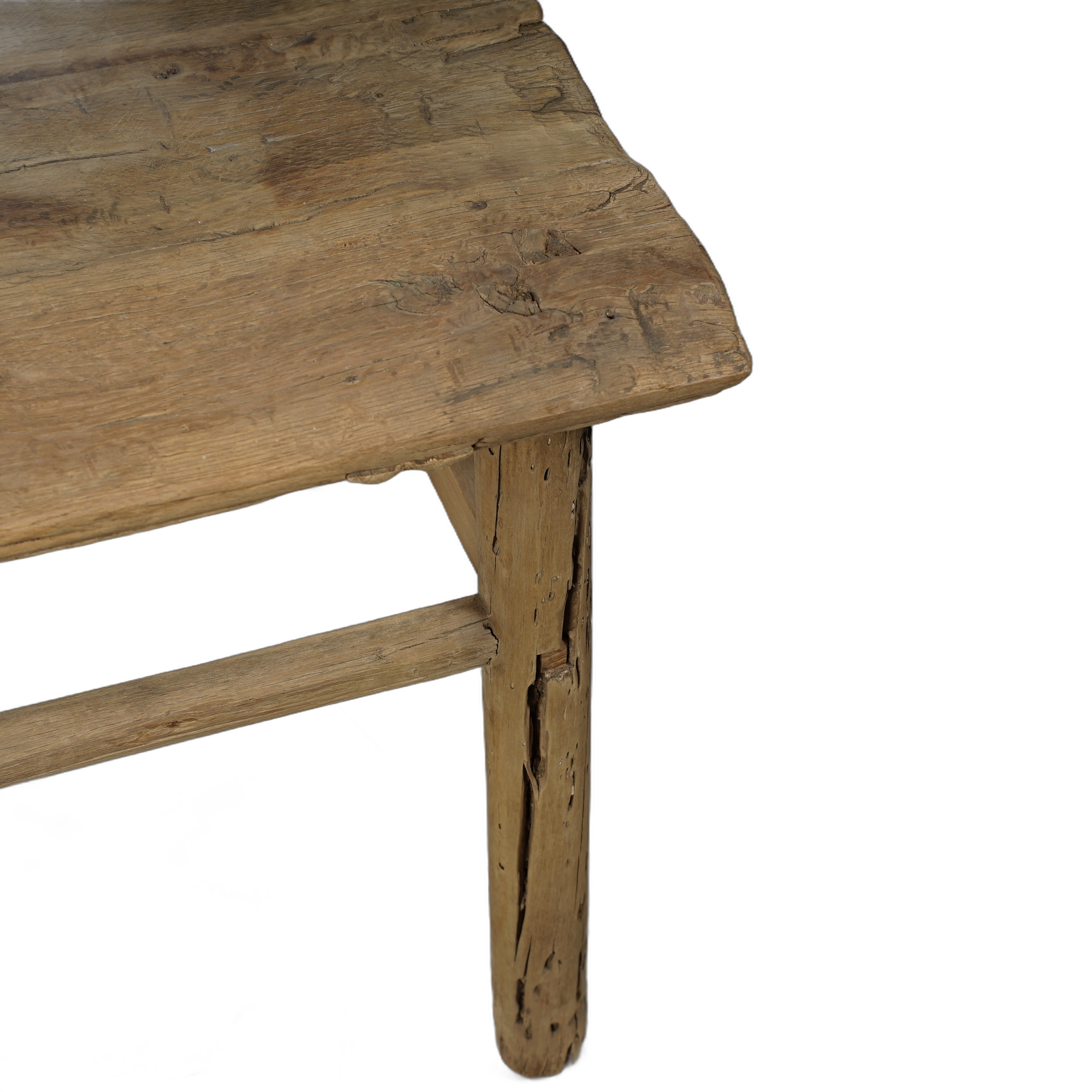 Jining - Table d'appoint carrée en orme n°3 - vue 9