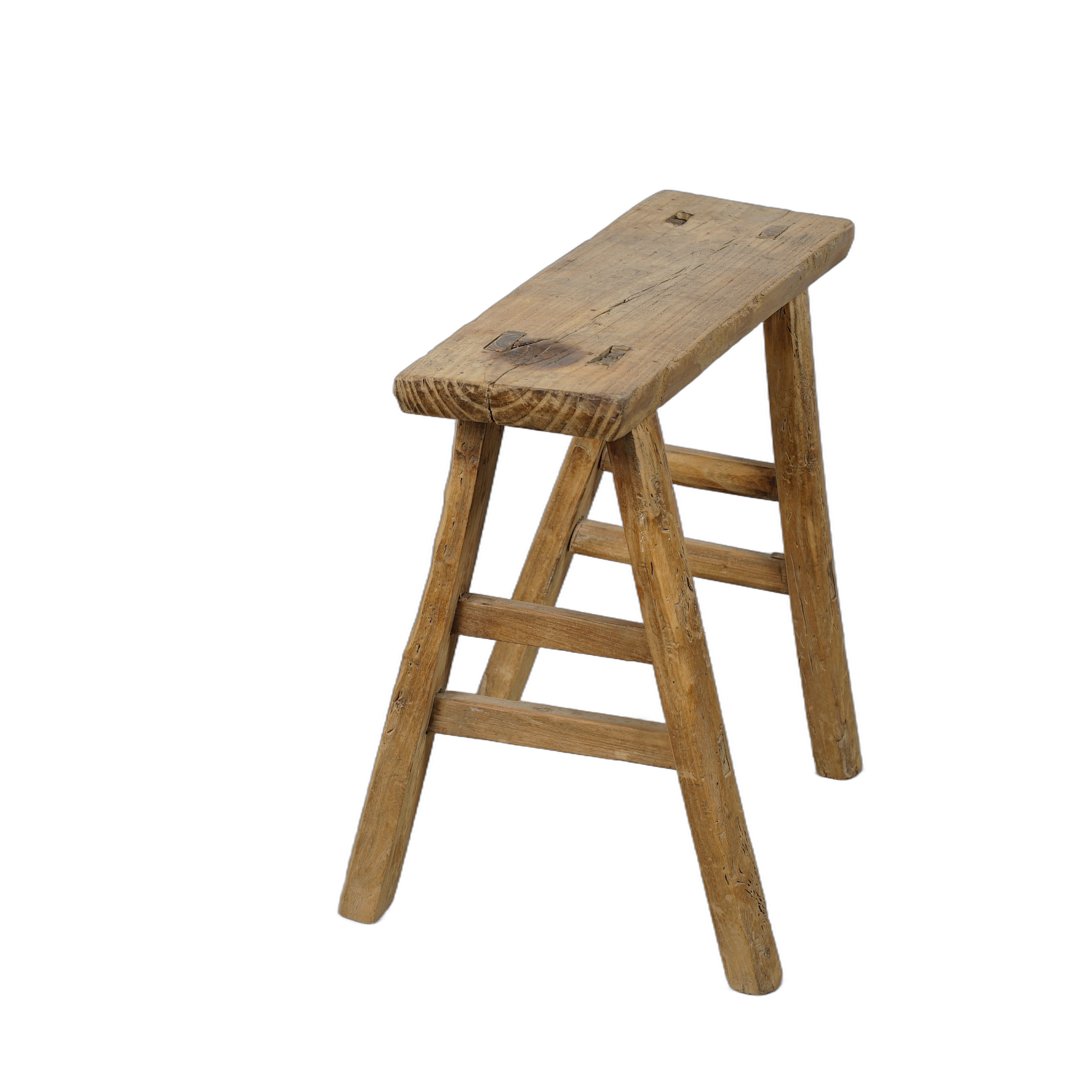 Zao - Tabouret chinois ancien en orme n°31 - vue 3