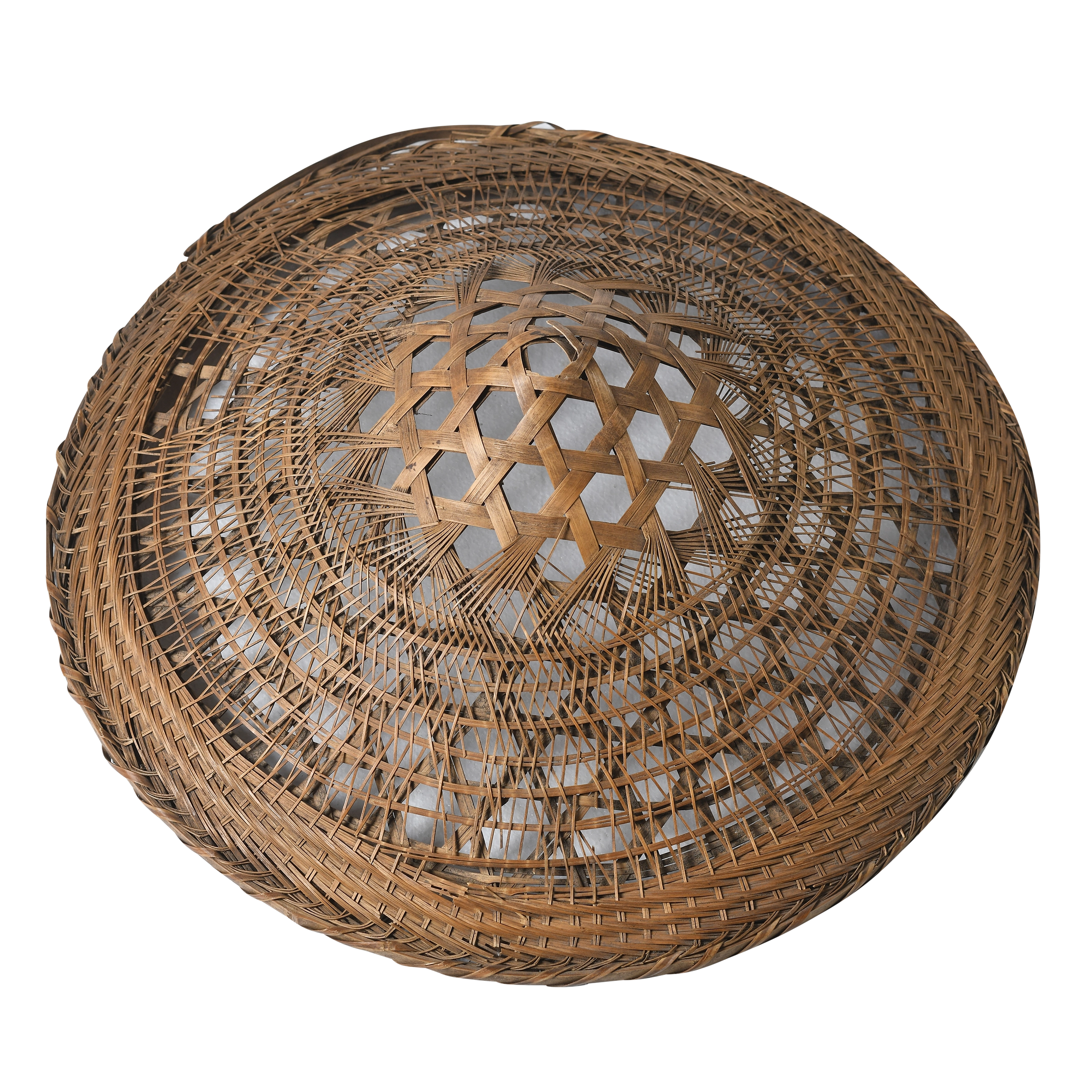 Taizi - Chapeau ancien en bambou tressé n°4