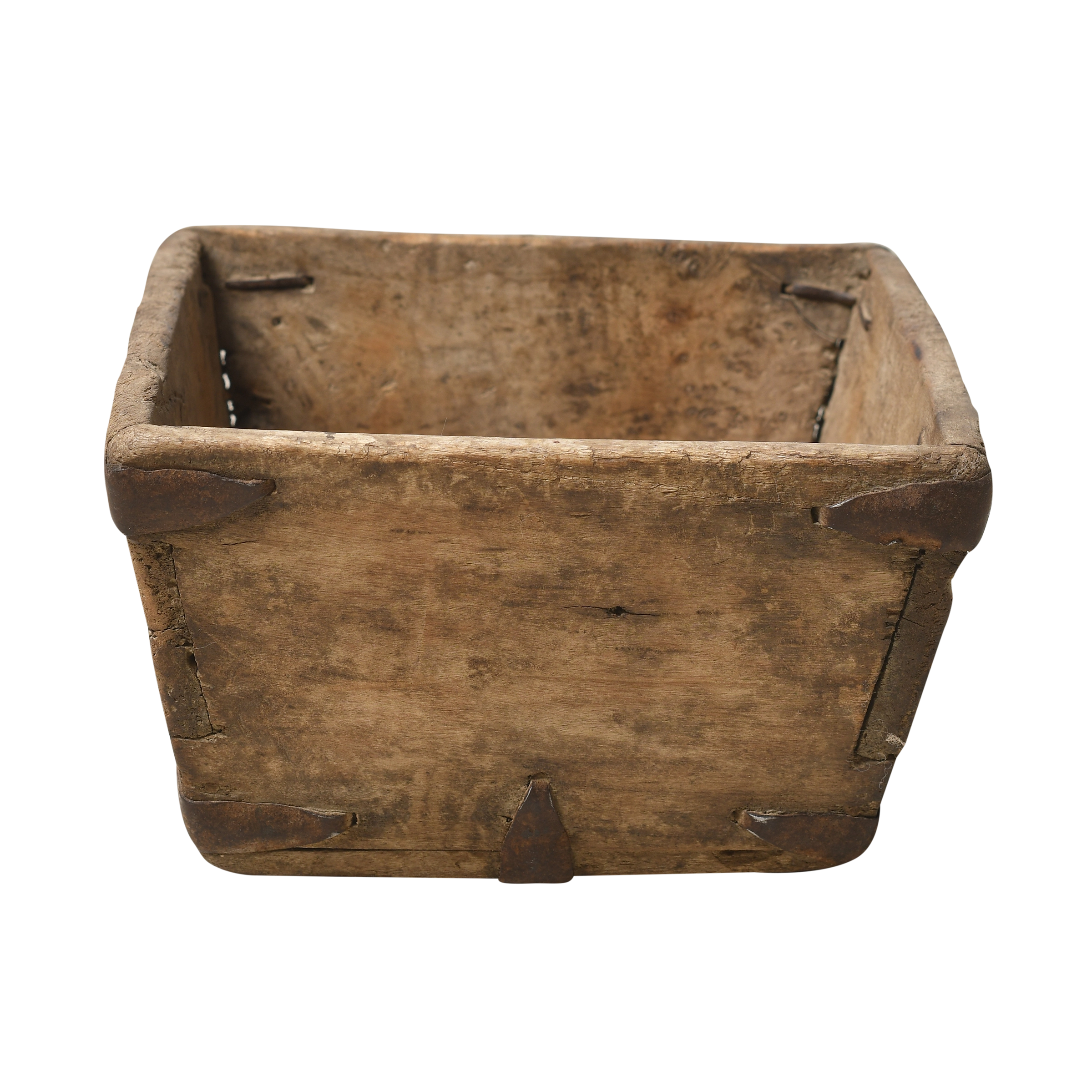 Jian - Panier carré en pin ancien n°5