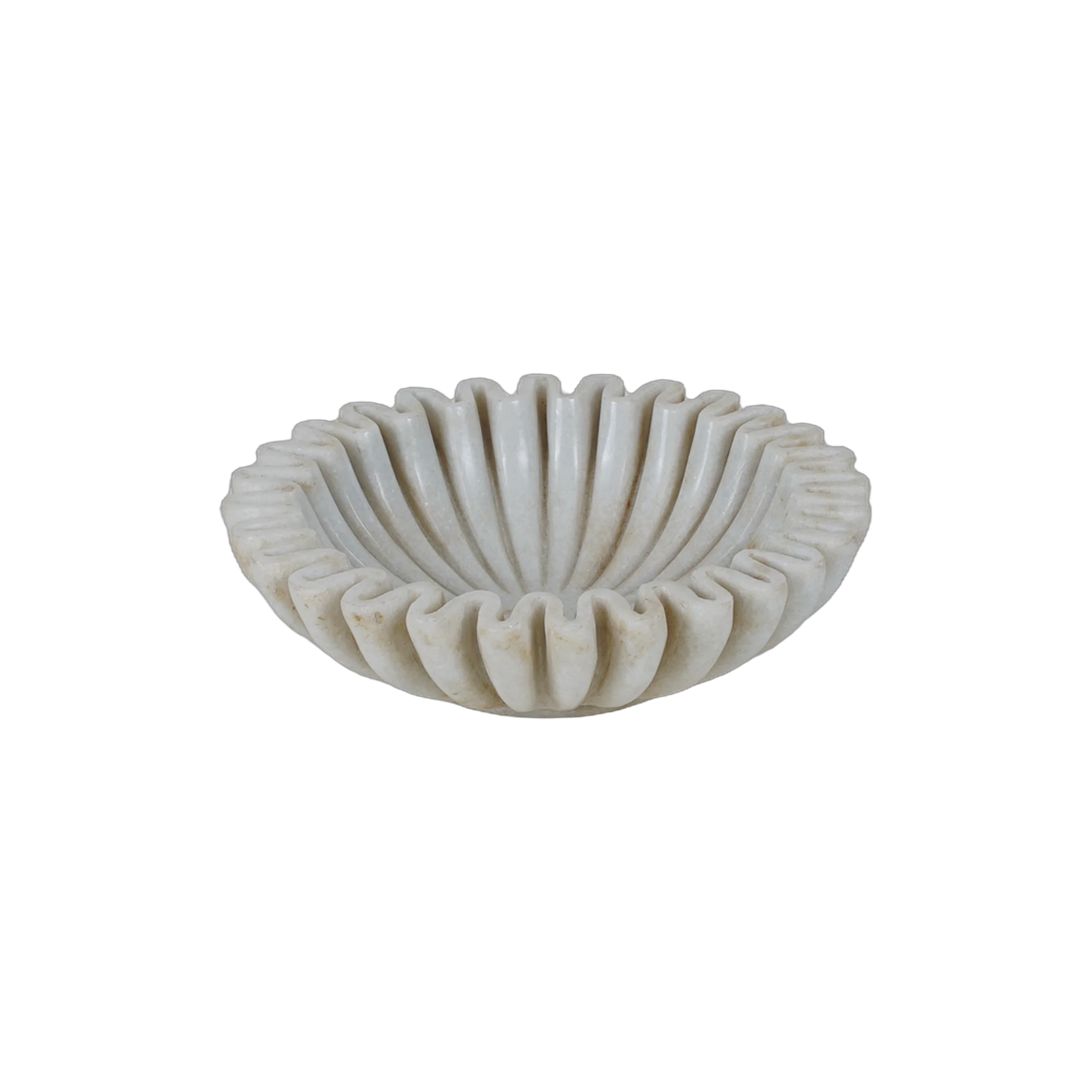 Makrana - Coupe en marbre blanc sculpté n°12 - vue 4