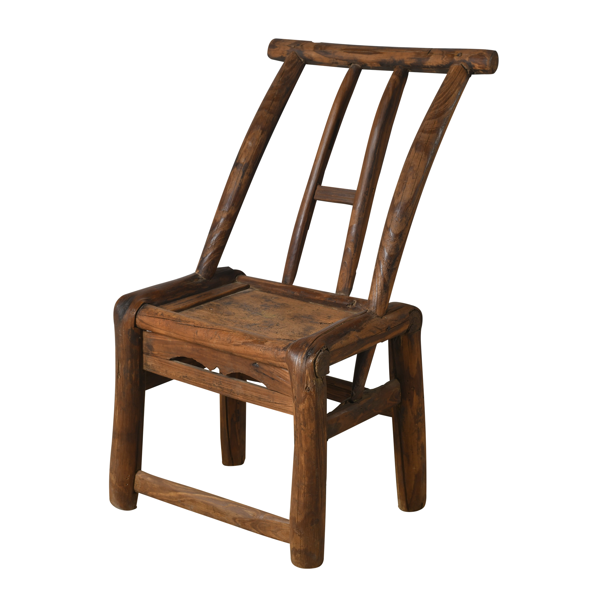 Haizi – Chaise d’enfant chinoise ancienne en orme n°2 - vue 2