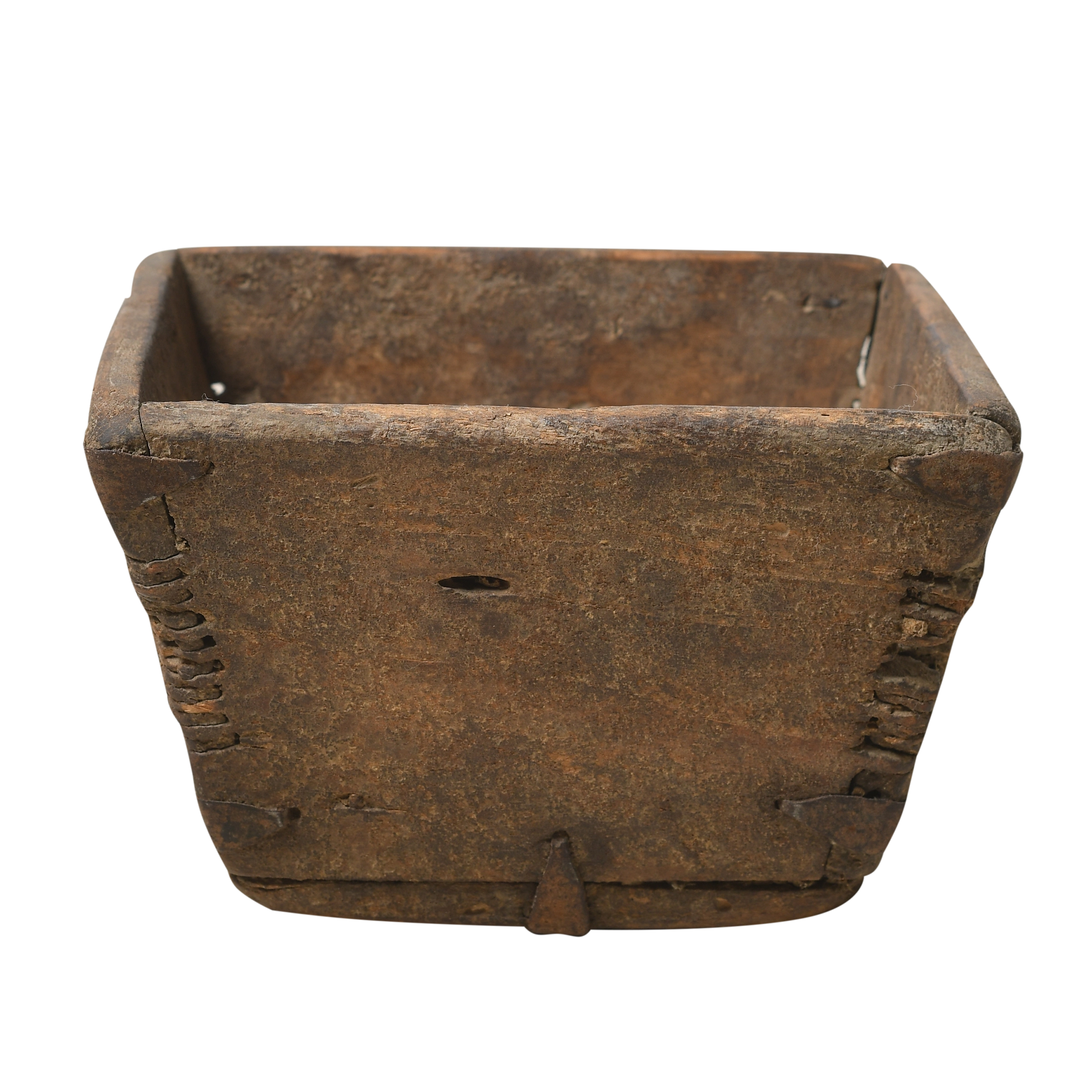 Jian - Panier carré en pin ancien n°2