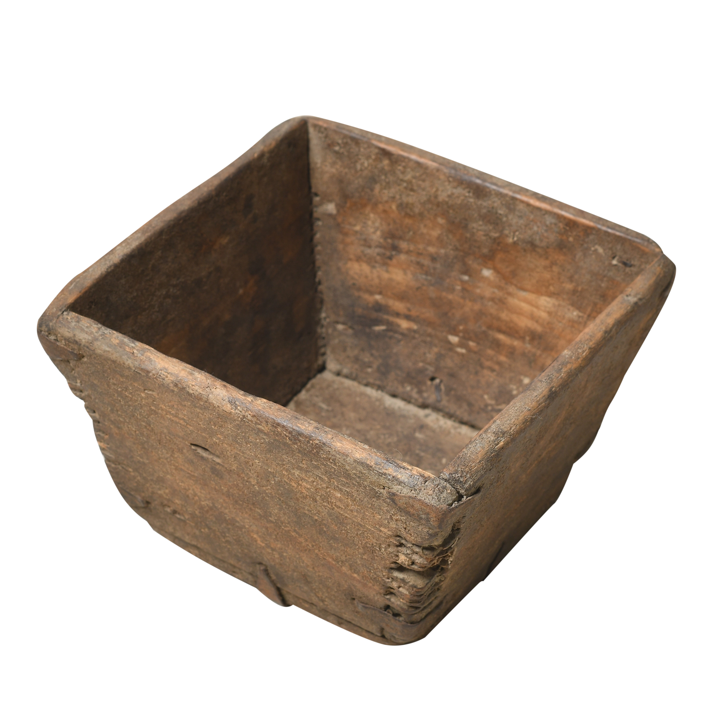 Jian - Panier carré en pin ancien n°2 - vue 2