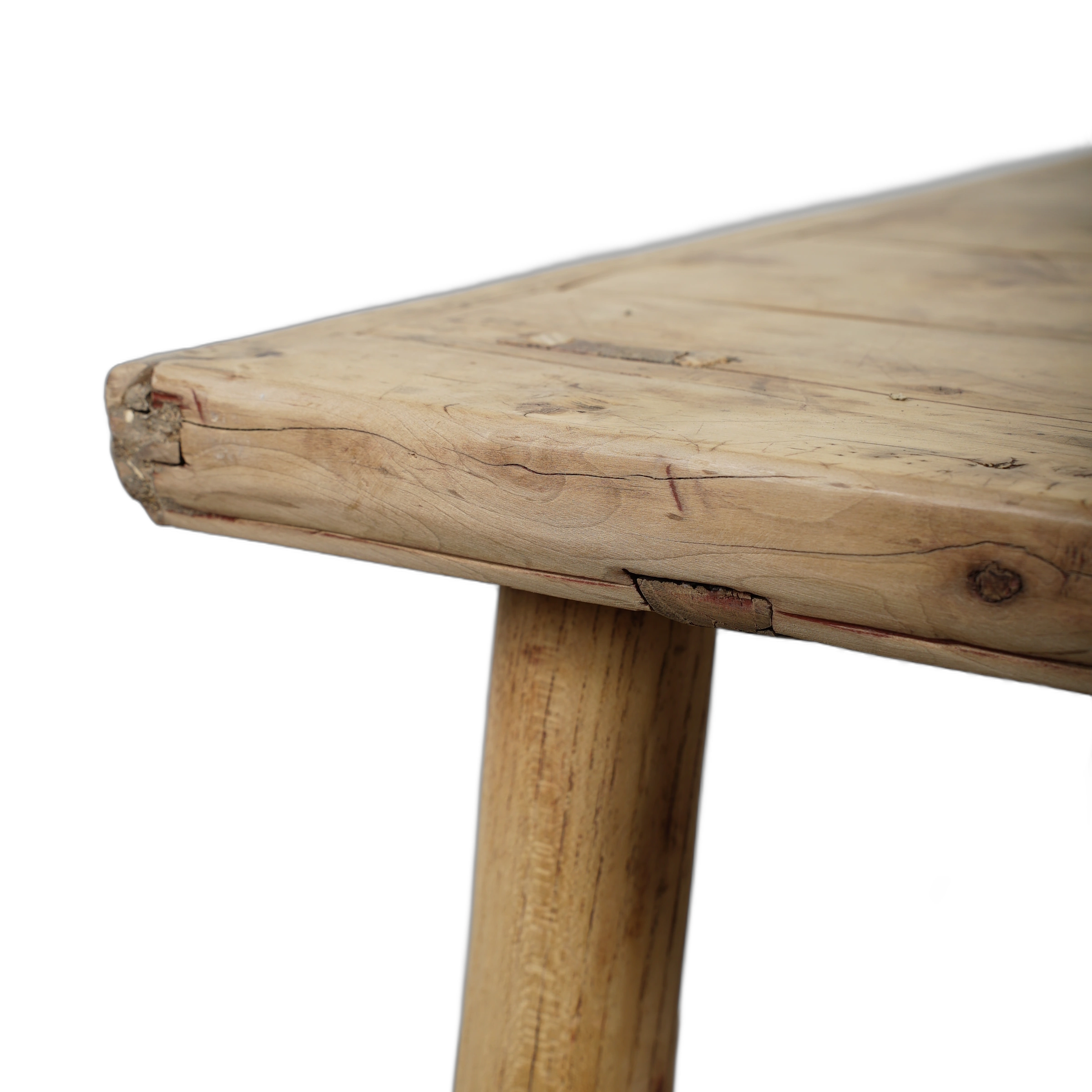 Jining - Table d'appoint carrée en orme n°4 - vue 8