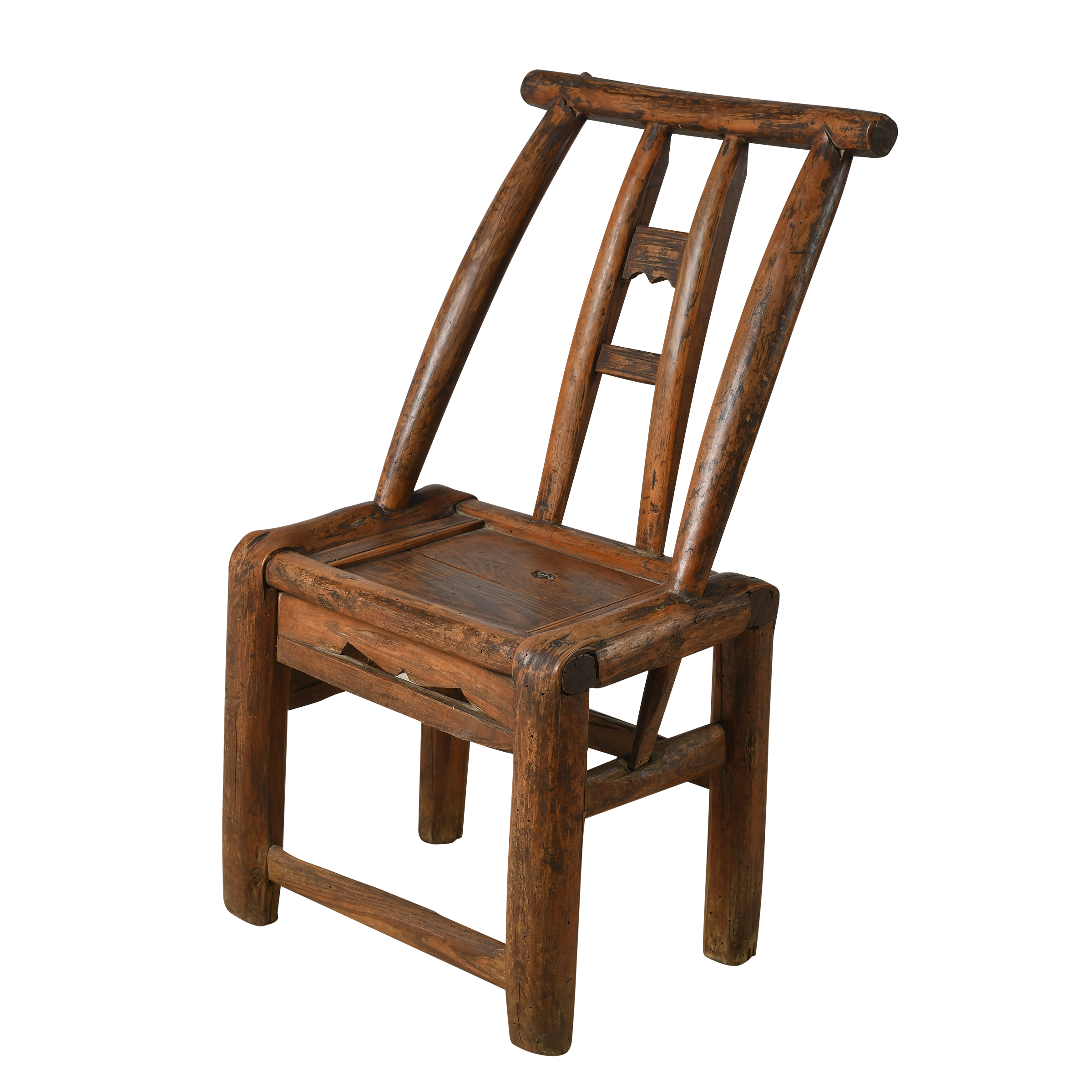 Haizi – Chaise d’enfant chinoise ancienne en orme n°3 - vue 2