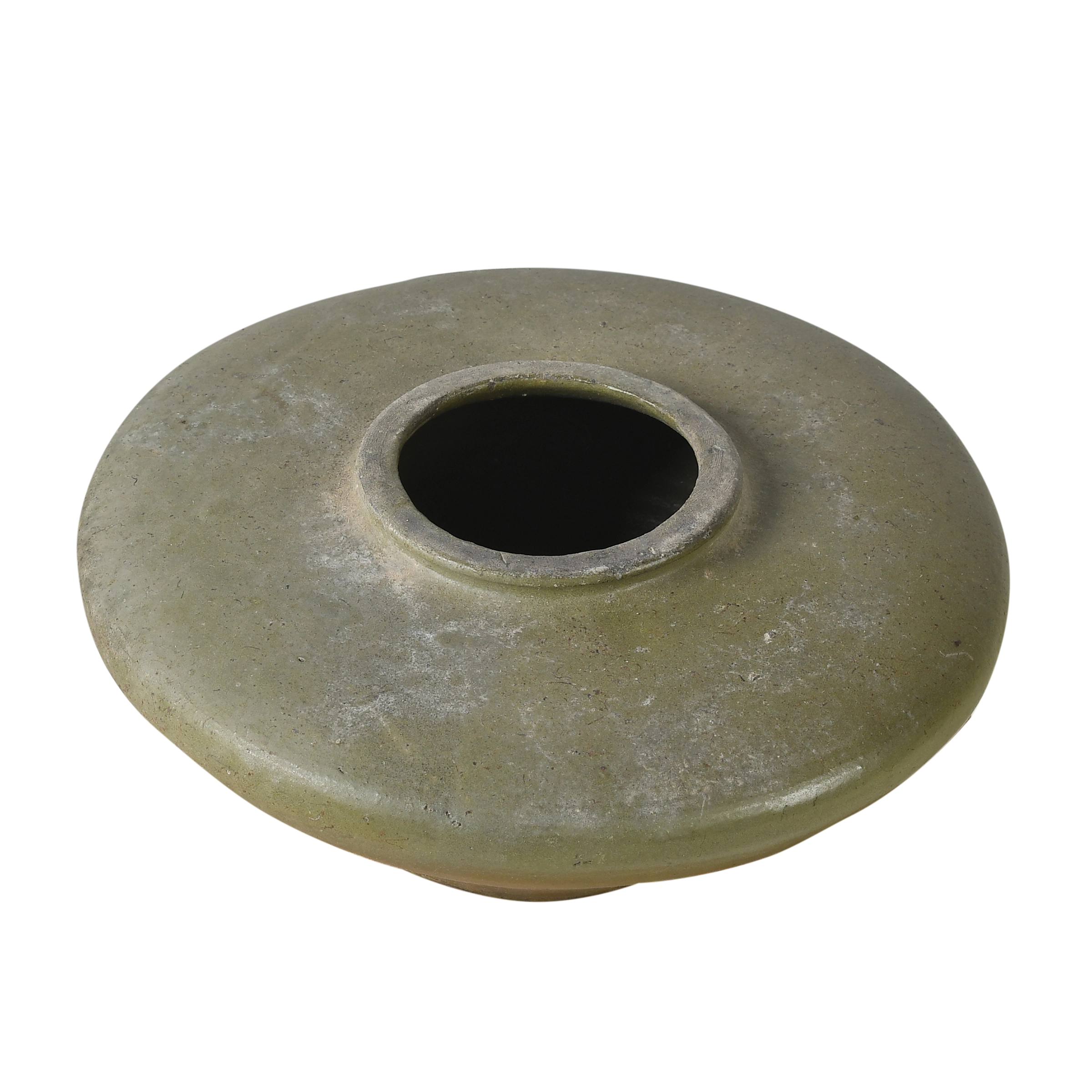 Huai - Jarre plate chinoise en grès n°5 - vue 2