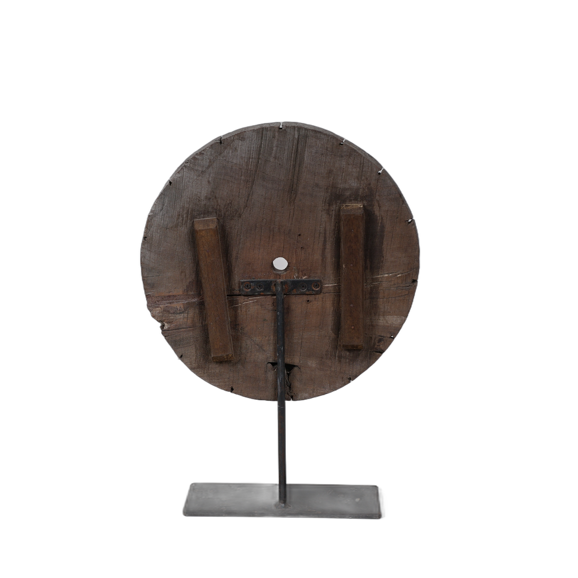 Mandal - Roue en bois indienne sur pied n°6 - vue 4