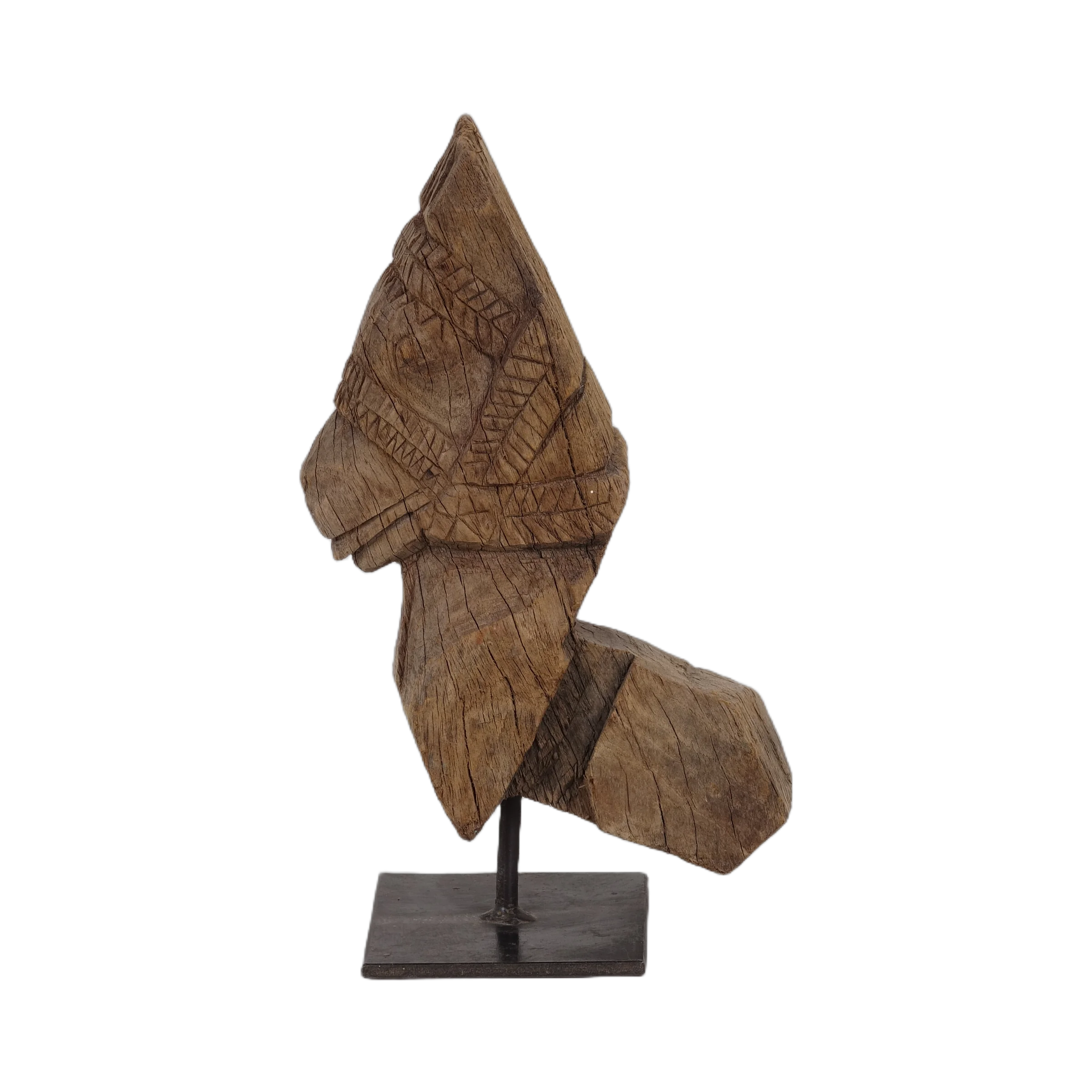 Tejas - Protomé de cheval en bois n°13