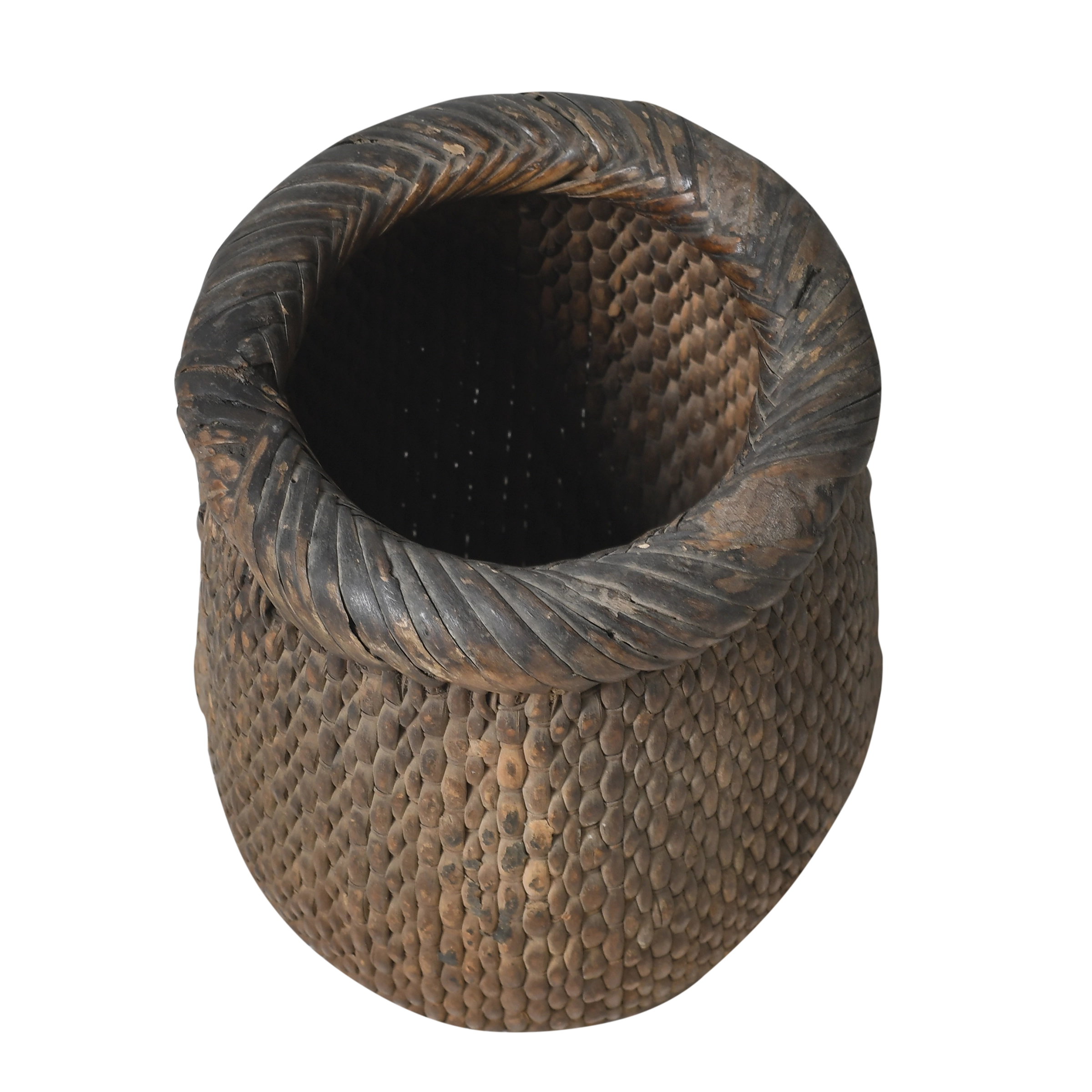 Guji - Ancien panier de pêcheur (petite taille) n°1 - vue 2