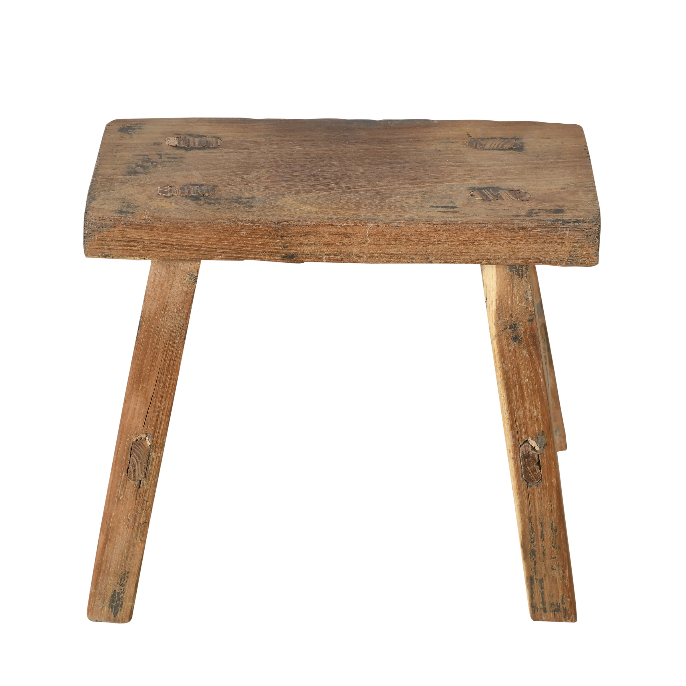 Nuo - Mini tabouret ancien en orme n°36