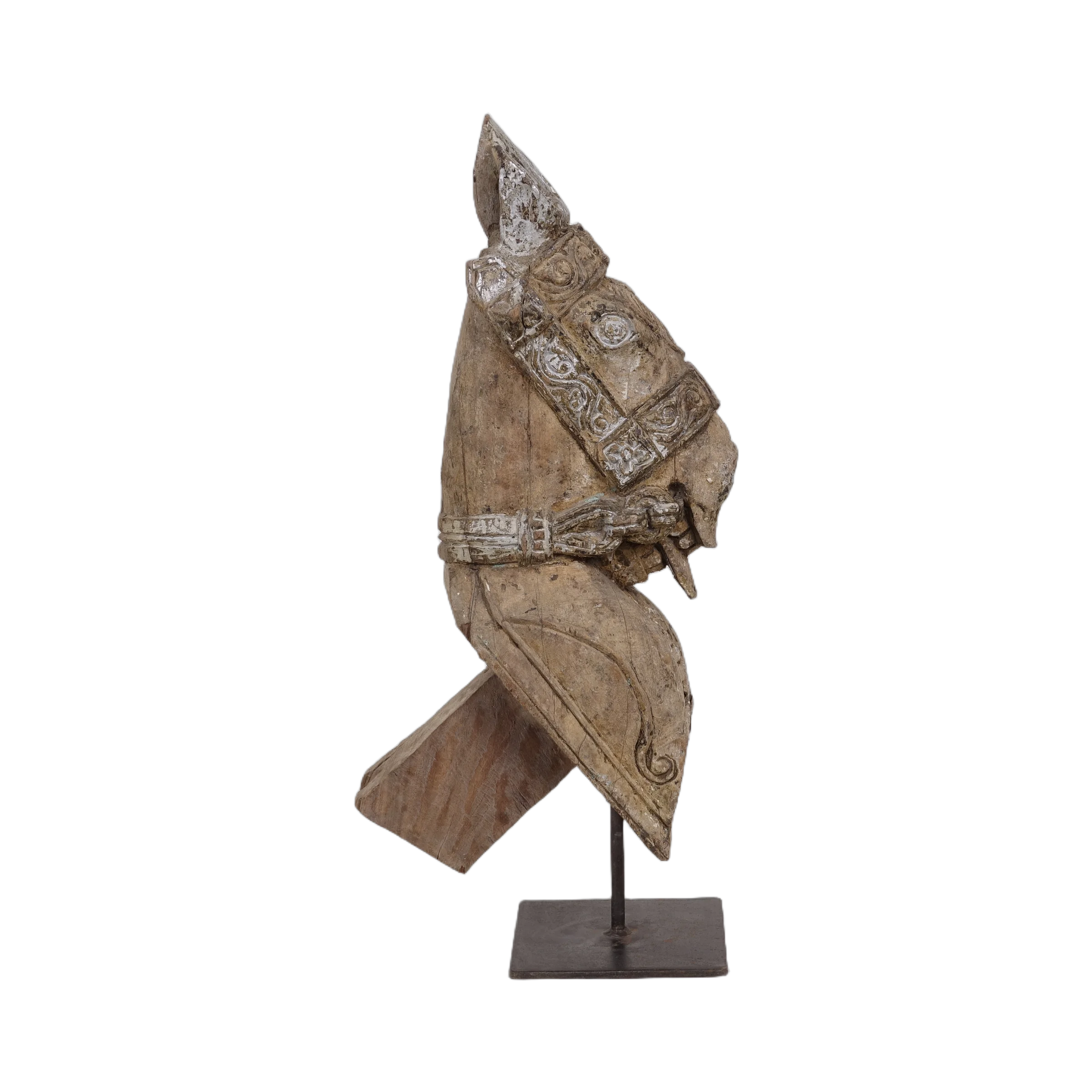 Ashva - Protomé de cheval en bois n°34