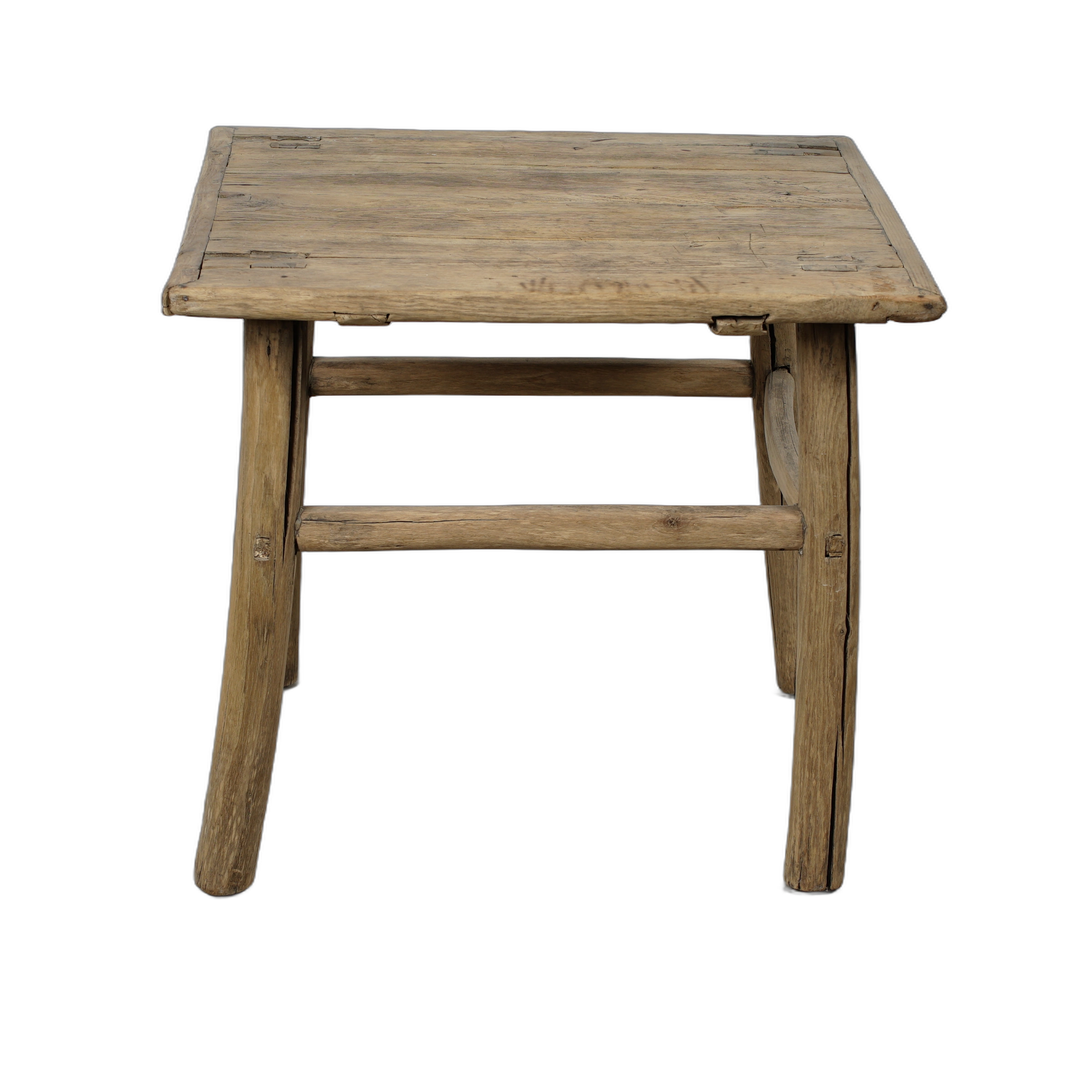 Jining - Table d'appoint carrée en orme n°2 - vue 5