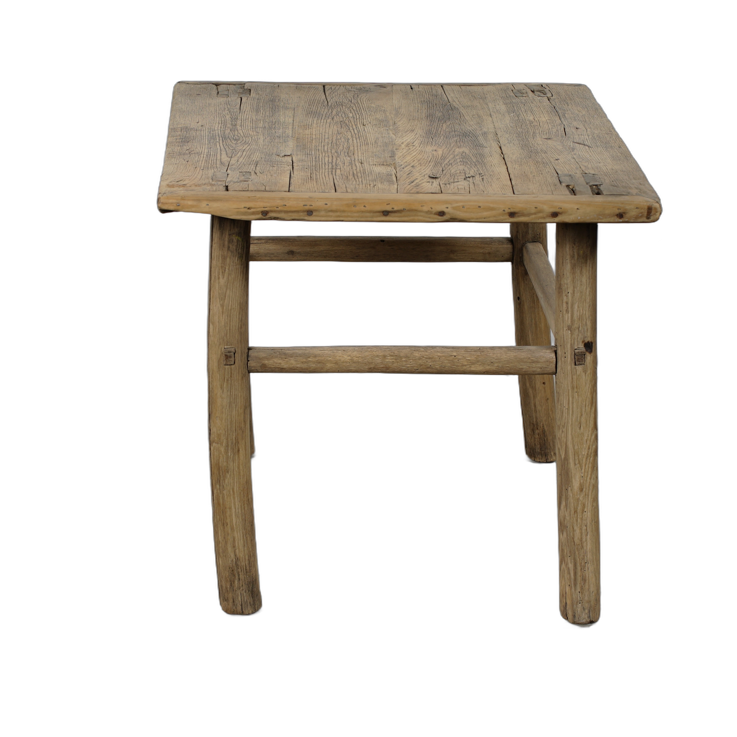 Jining - Table d'appoint carrée en orme n°2 - vue 6