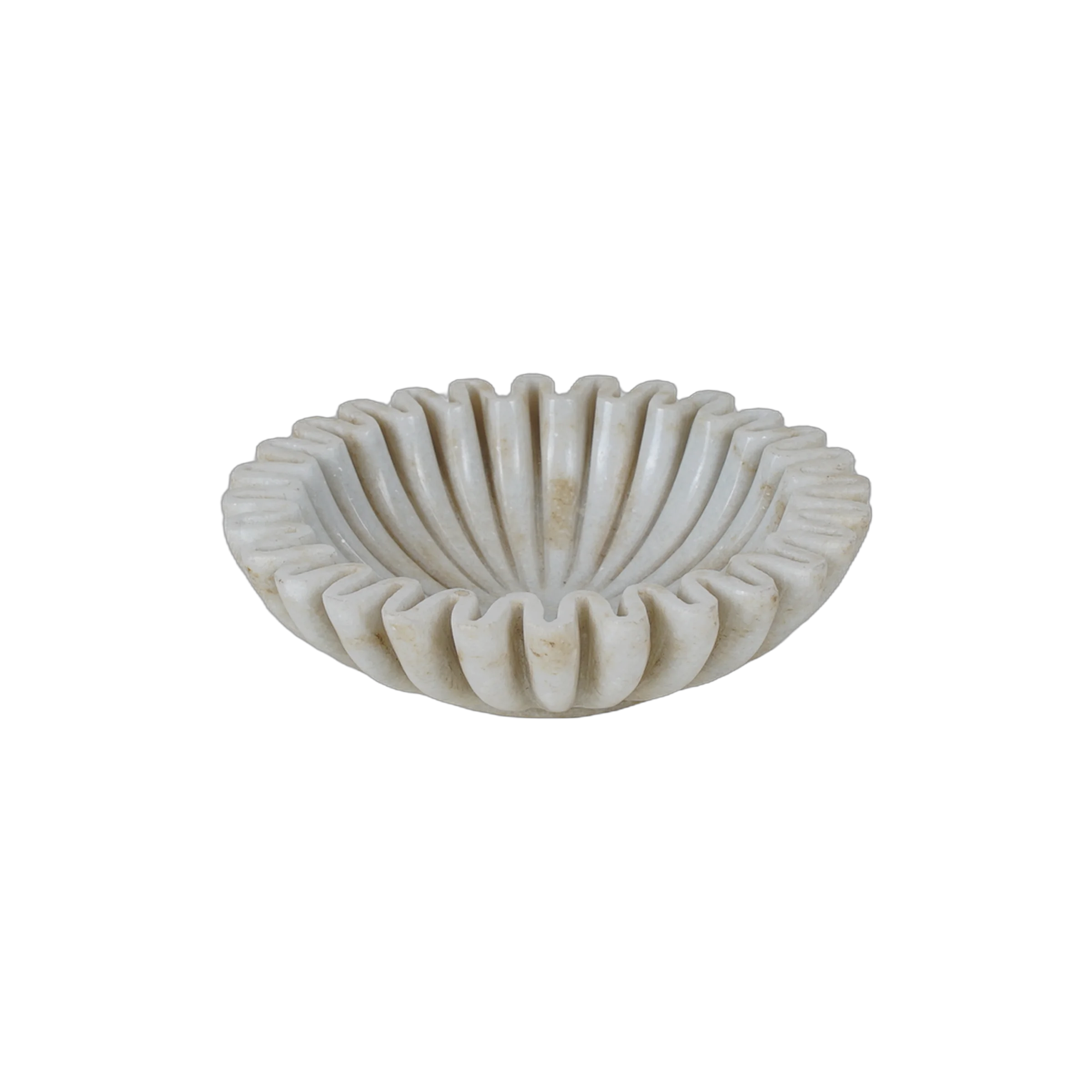 Makrana - Coupe en marbre blanc sculpté n°12 - vue 2