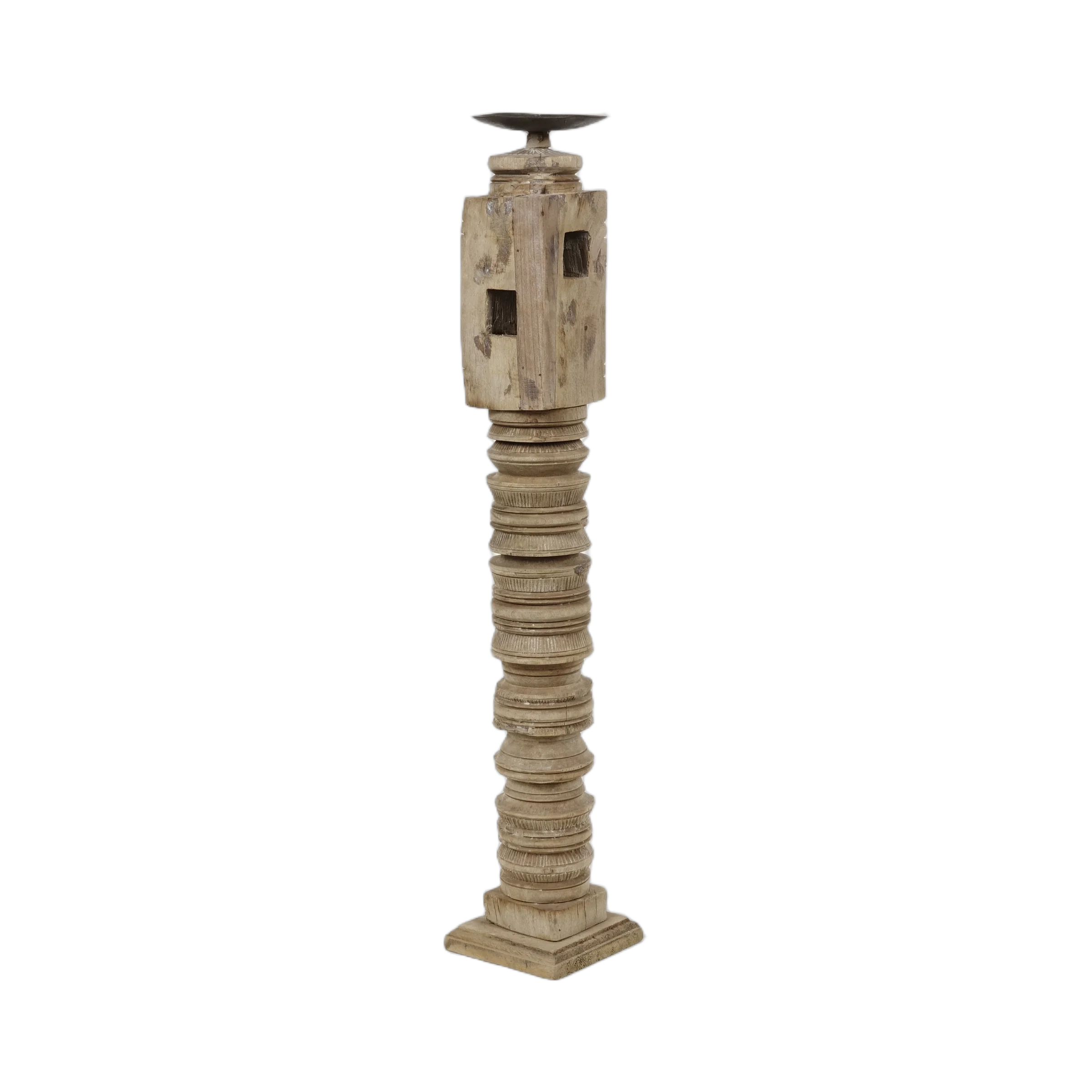 Rajvansh - Bougeoir en bois n°4