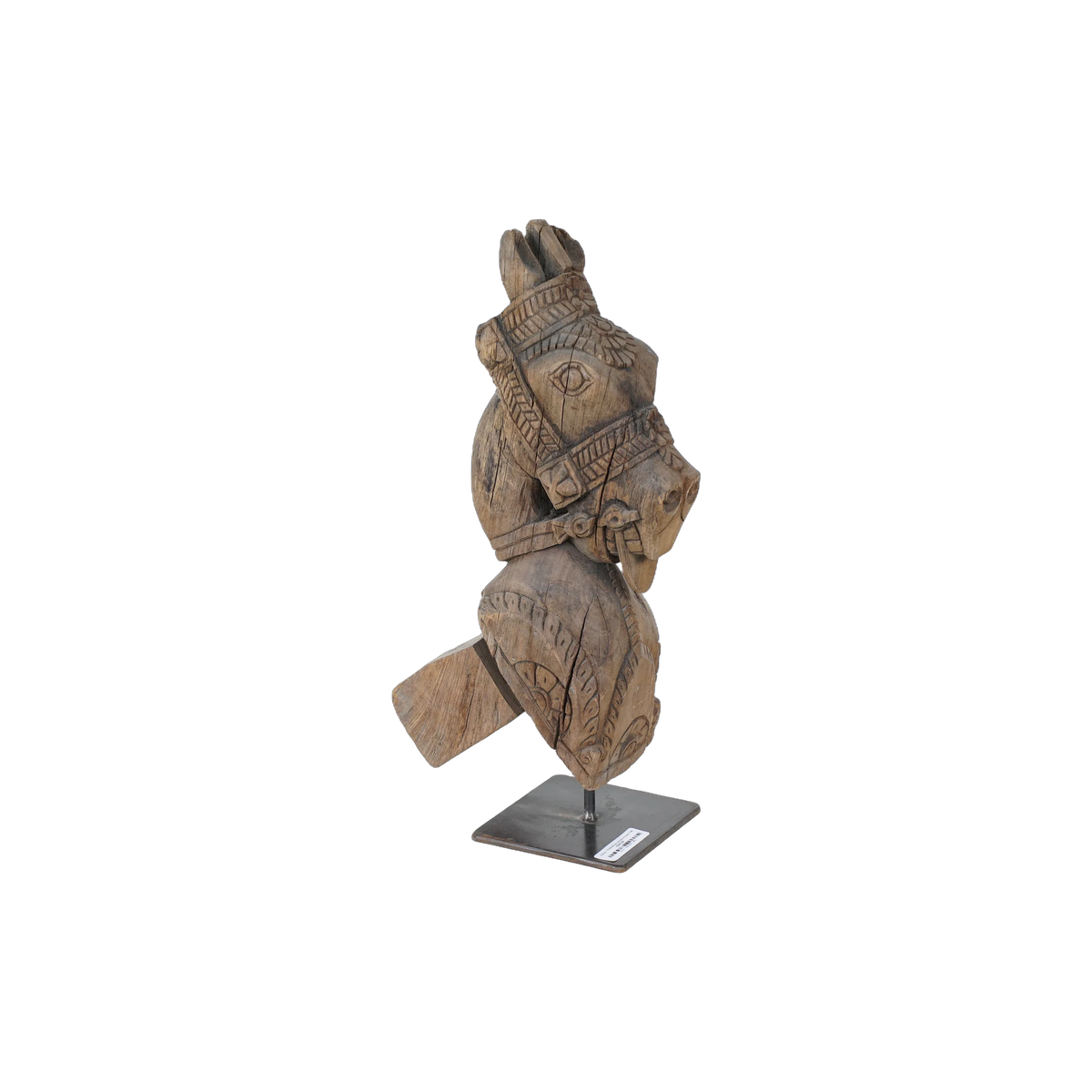 Ashva - Protomé de cheval en bois n°36