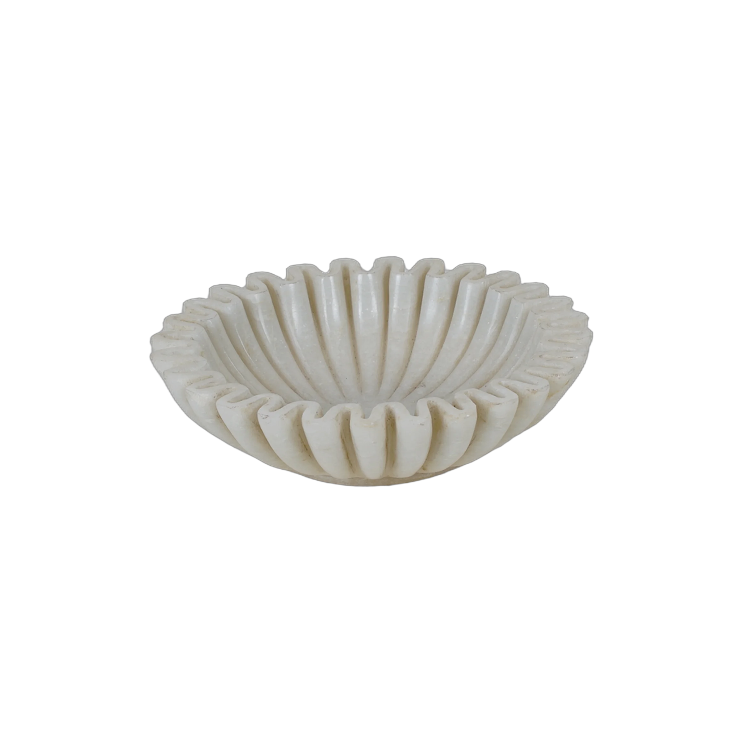Makrana - Coupe en marbre blanc sculpté n°10 - vue 3