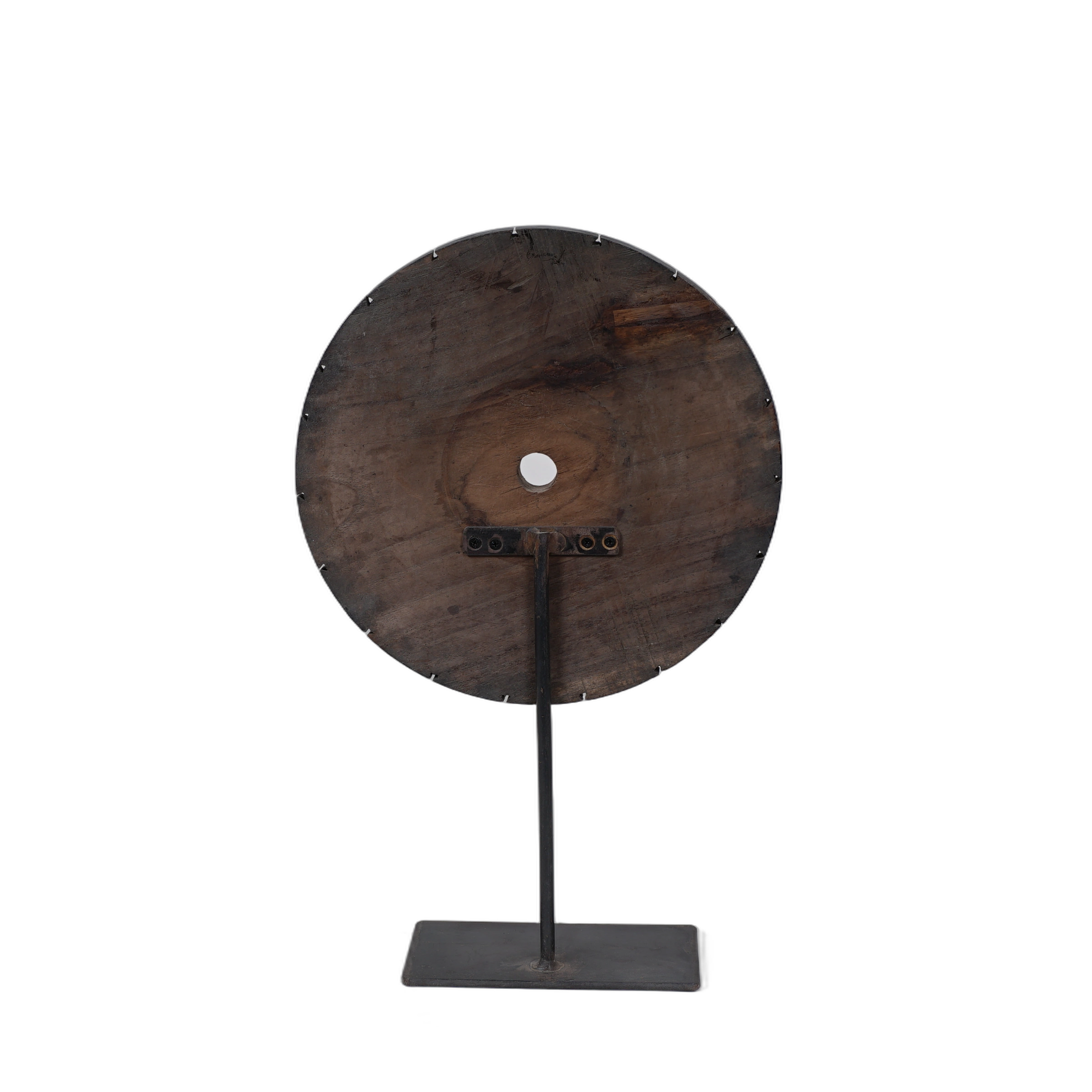 Mandal - Roue en bois indienne sur pied n°7 - vue 4