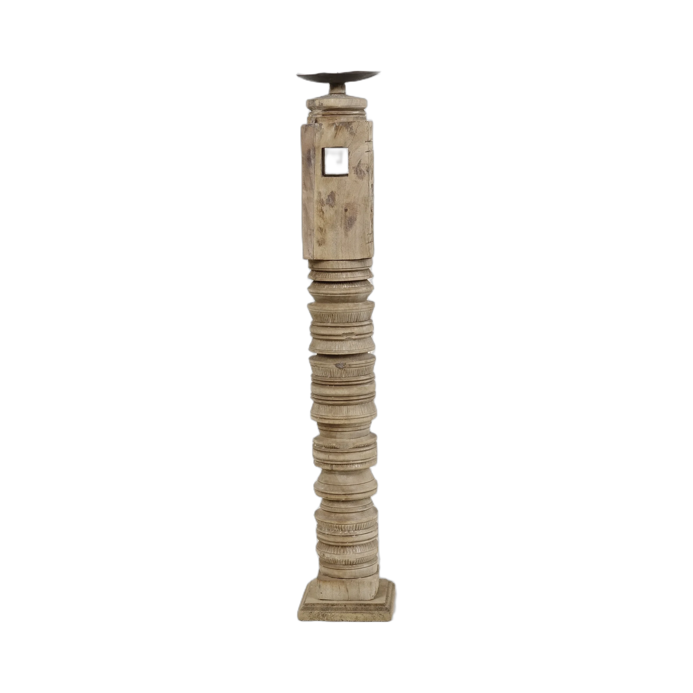 Rajvansh - Bougeoir en bois n°4