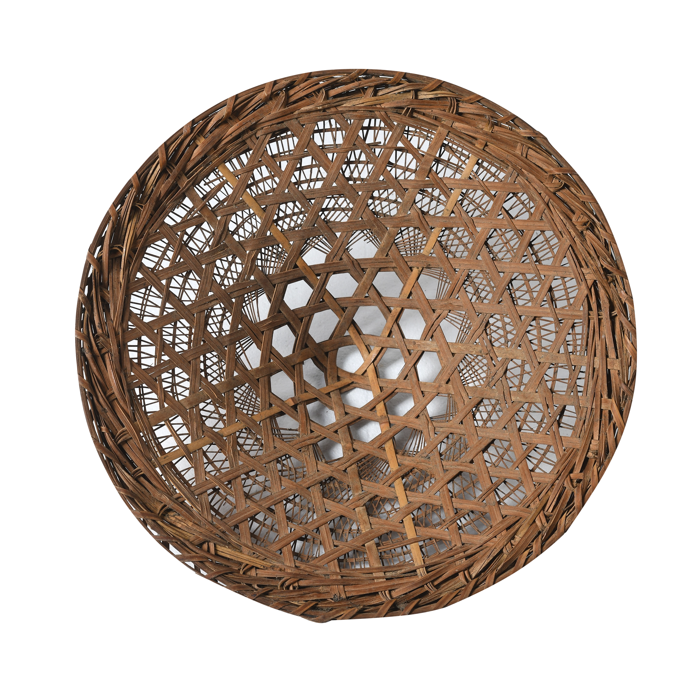 Taizi - Chapeau ancien en bambou tressé n°8 - vue 2