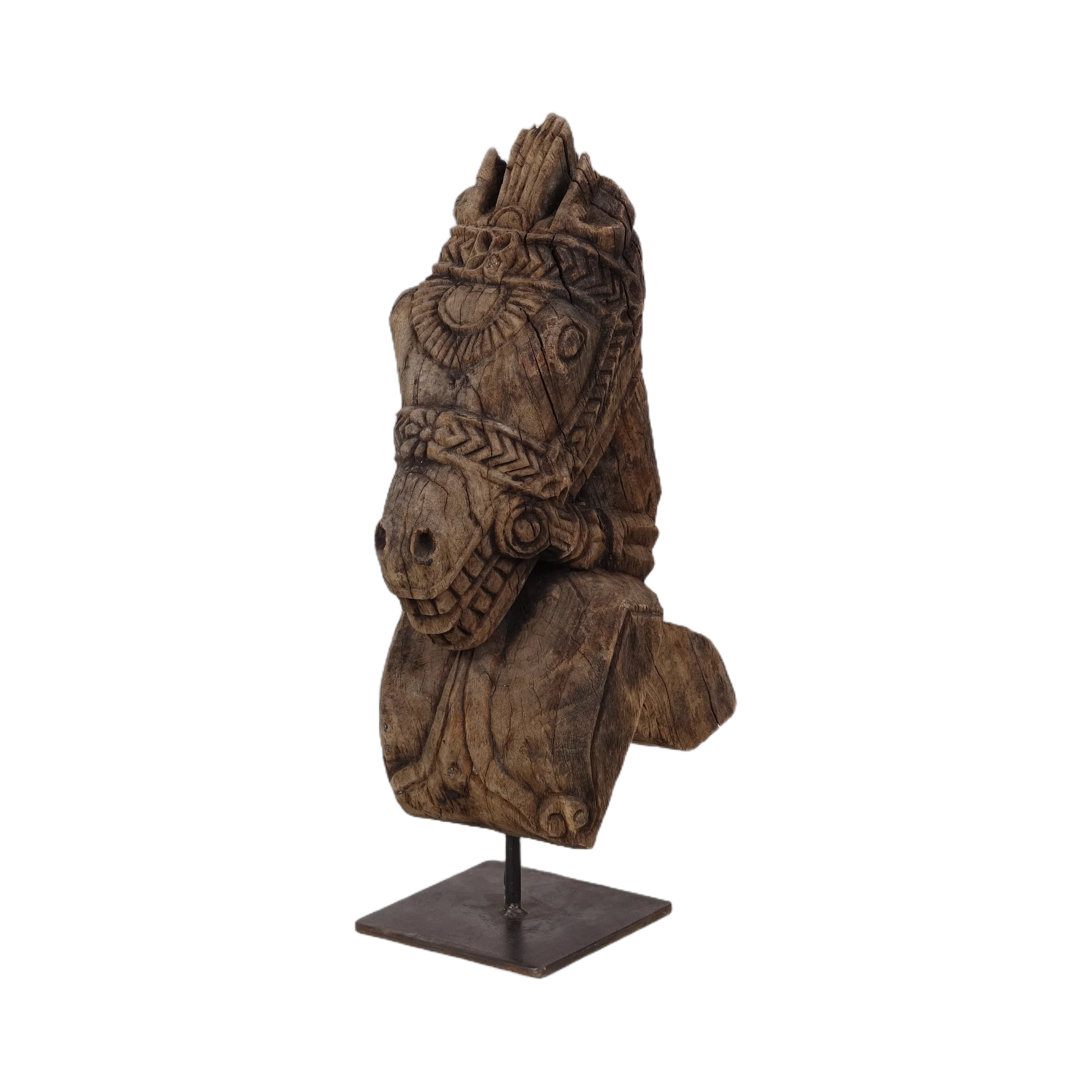 Ashva - Protomé de cheval en bois n°33