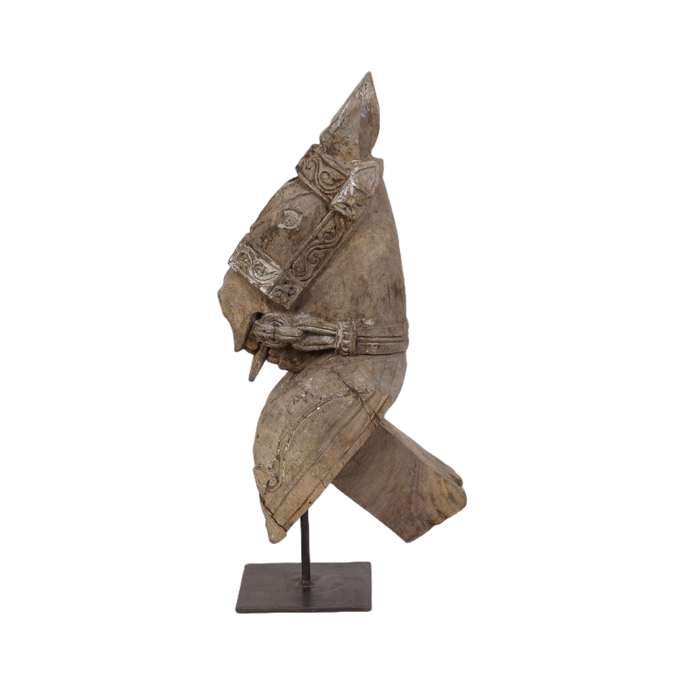 Ashva - Protomé de cheval en bois n°34