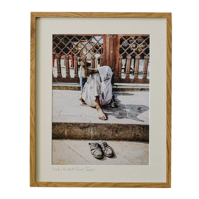 Nap at the Clock Tower, Jaipur - Framed Photography