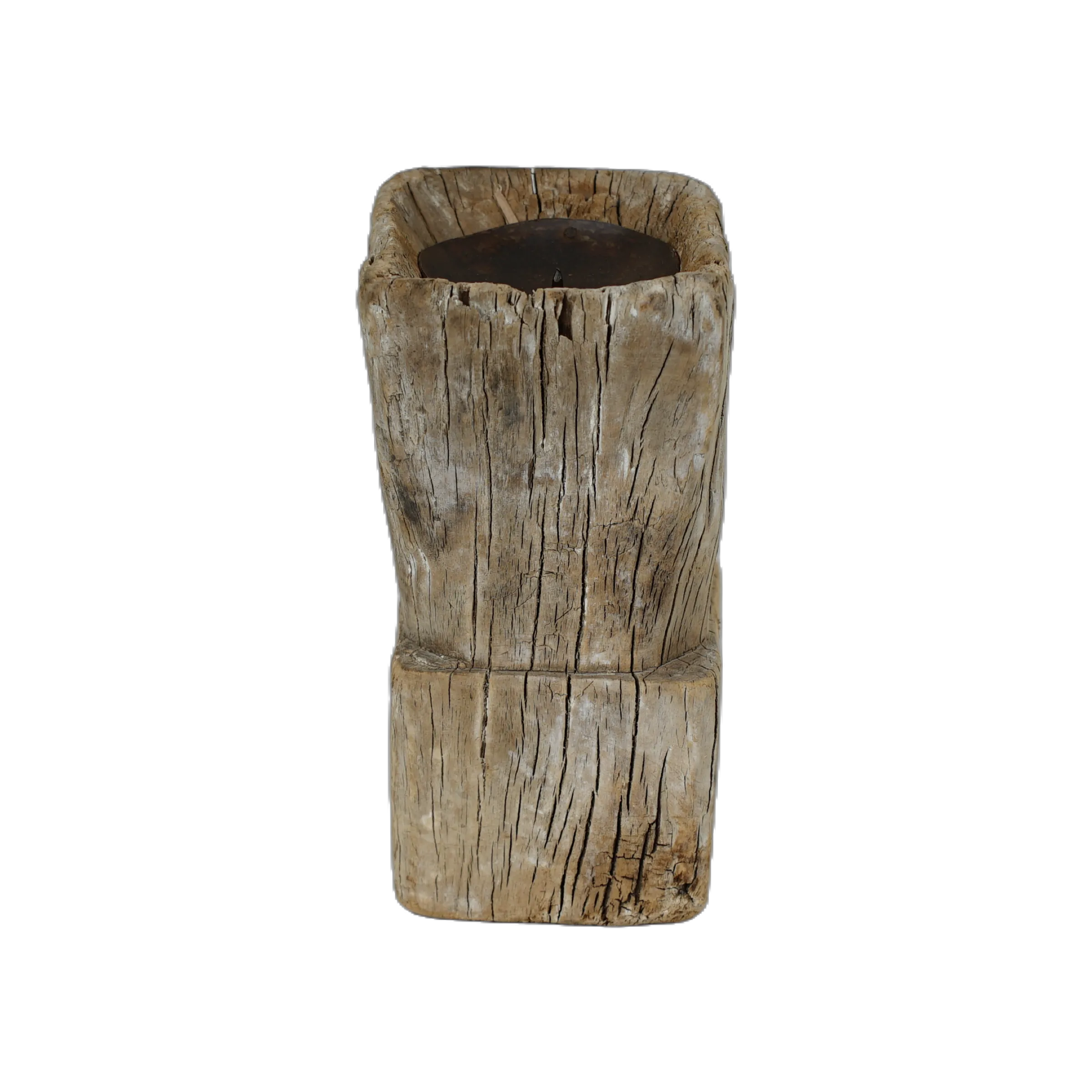 Bijani - Bougeoir en bois ancien n°100 - vue 2