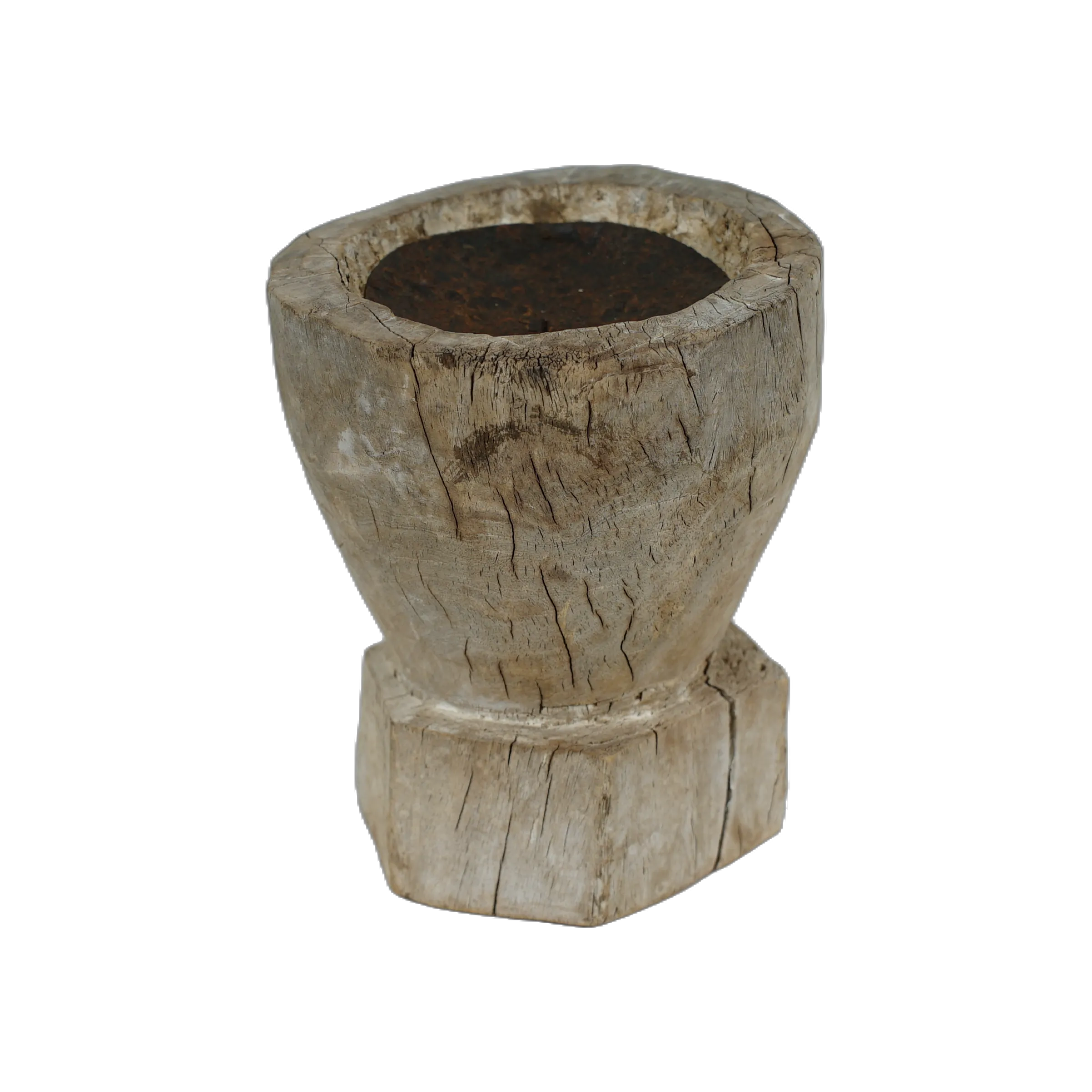 Bijani - Bougeoir en bois ancien n°101