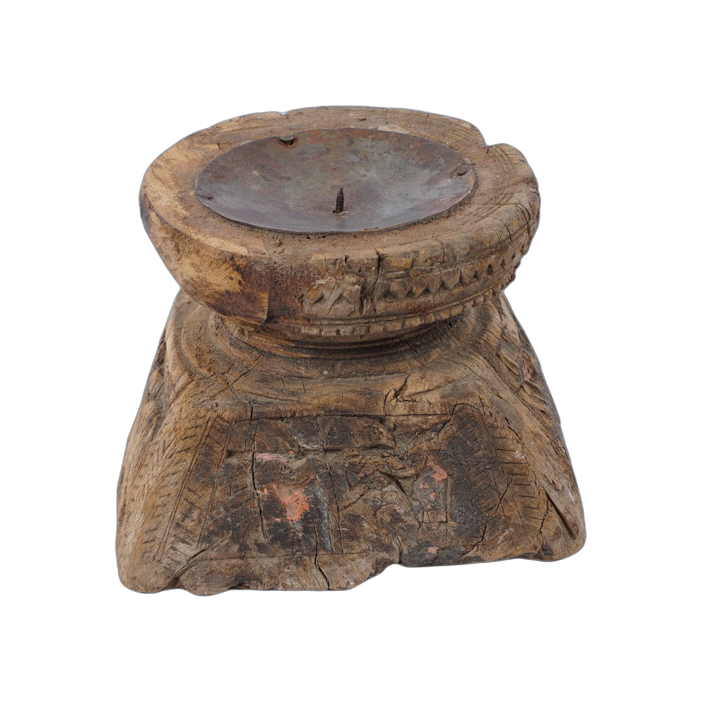 Bijani - Bougeoir en bois ancien n°110