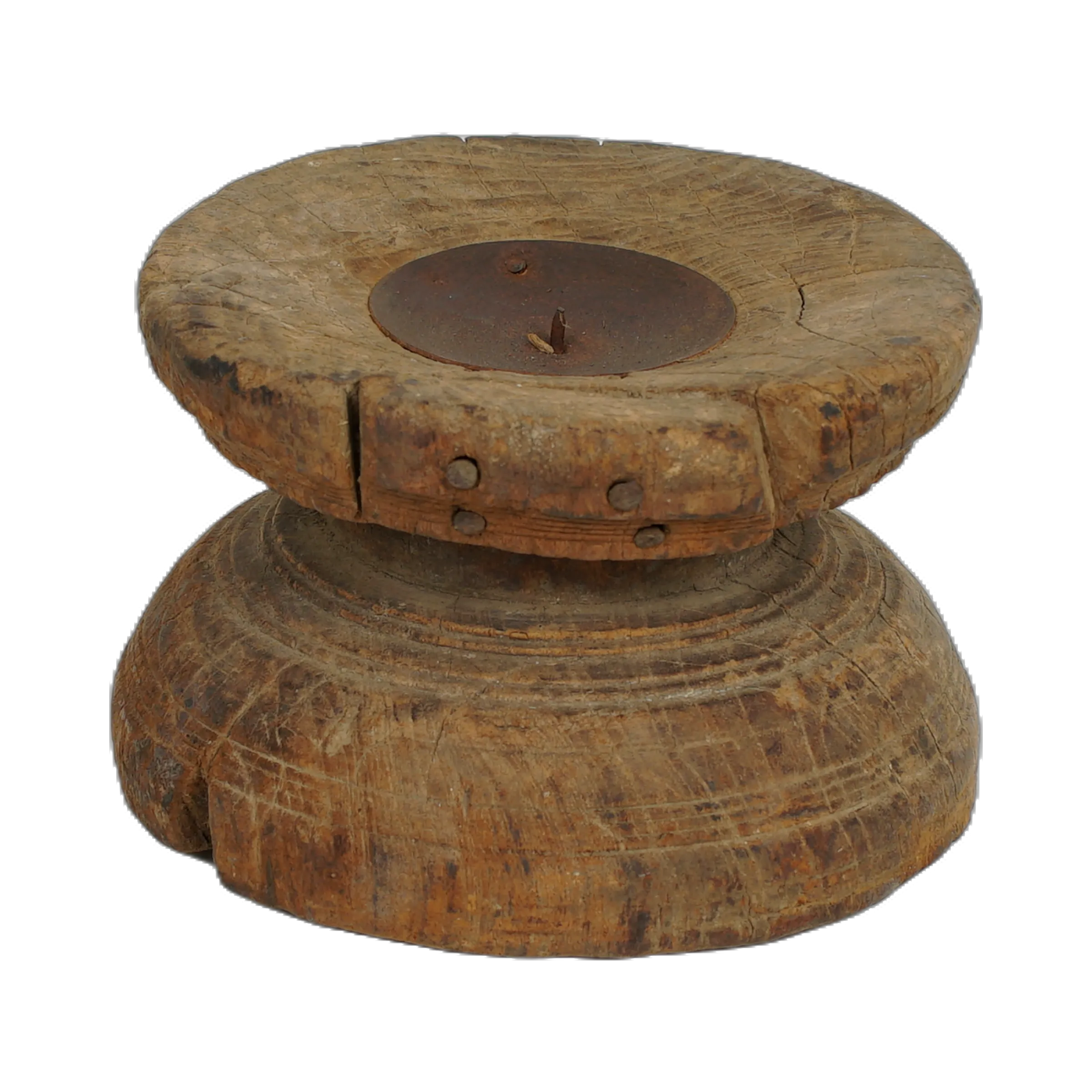 Bijani - Bougeoir en bois ancien n°79