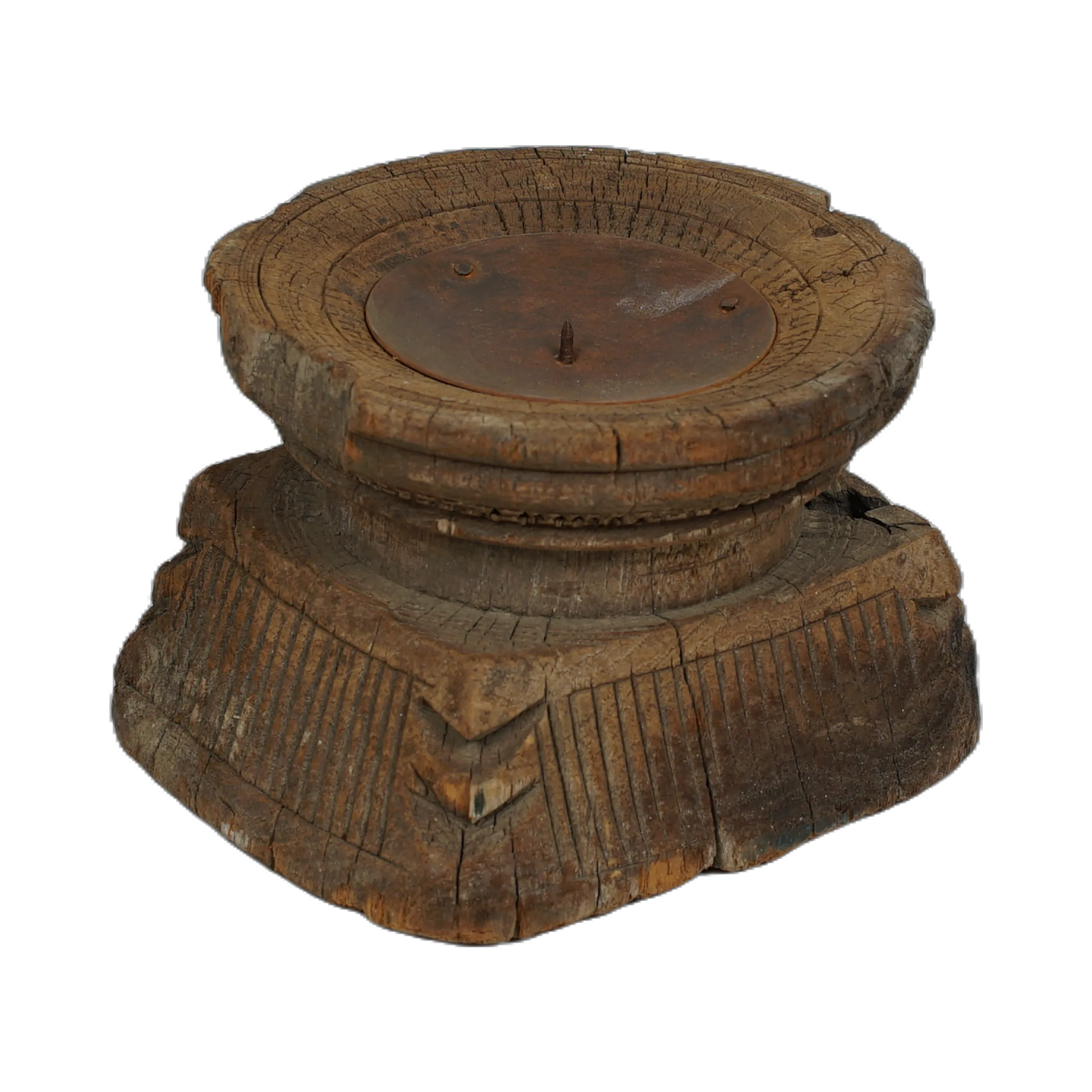 Bijani - Bougeoir en bois ancien n°81 - vue 2