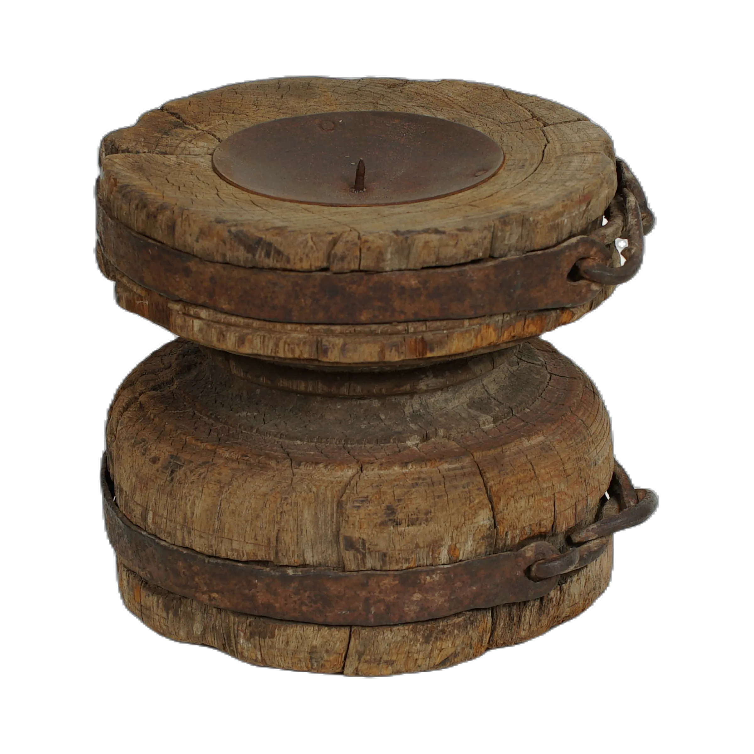 Bijani - Bougeoir en bois ancien n°82 - vue 4