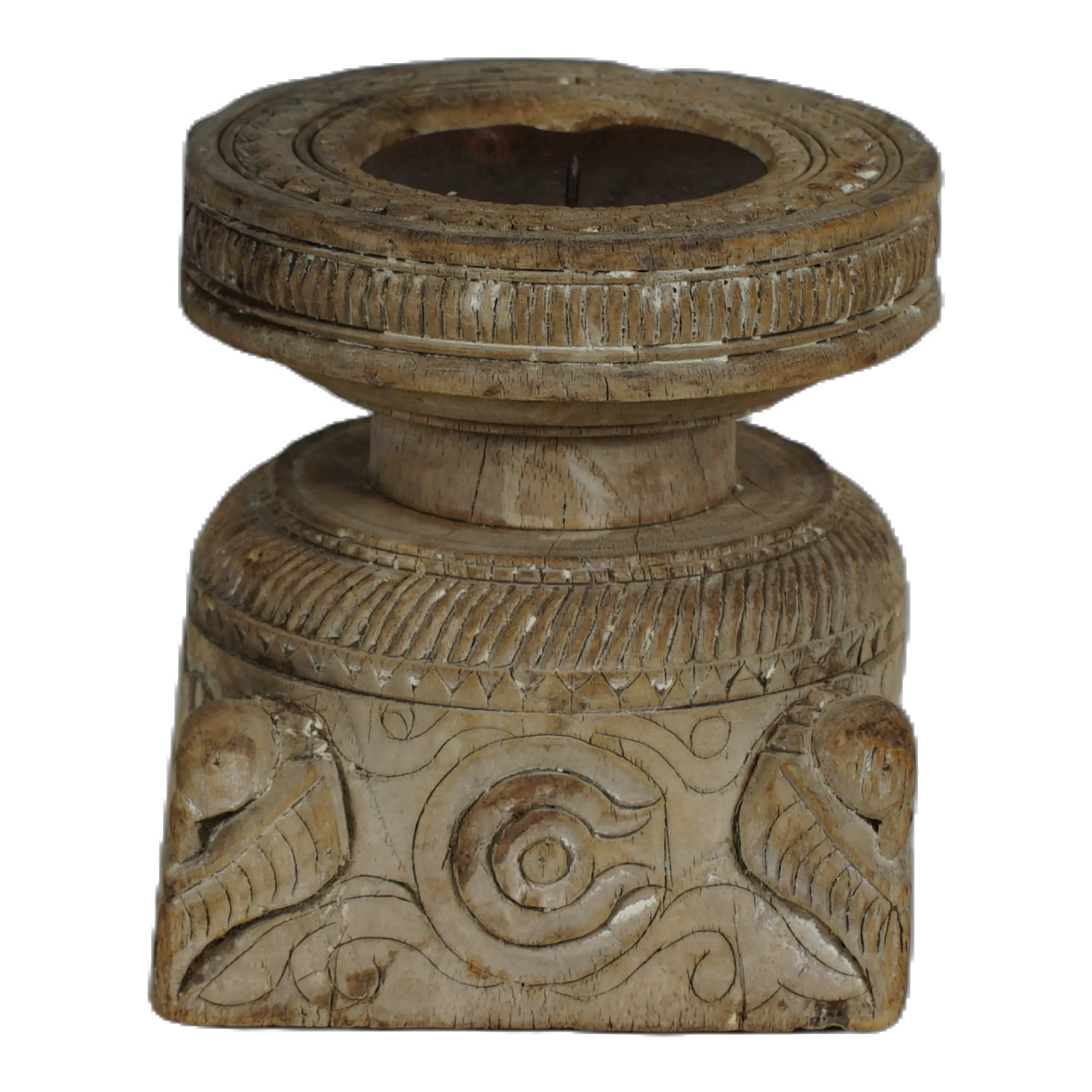 Bijani - Bougeoir en bois ancien n°84