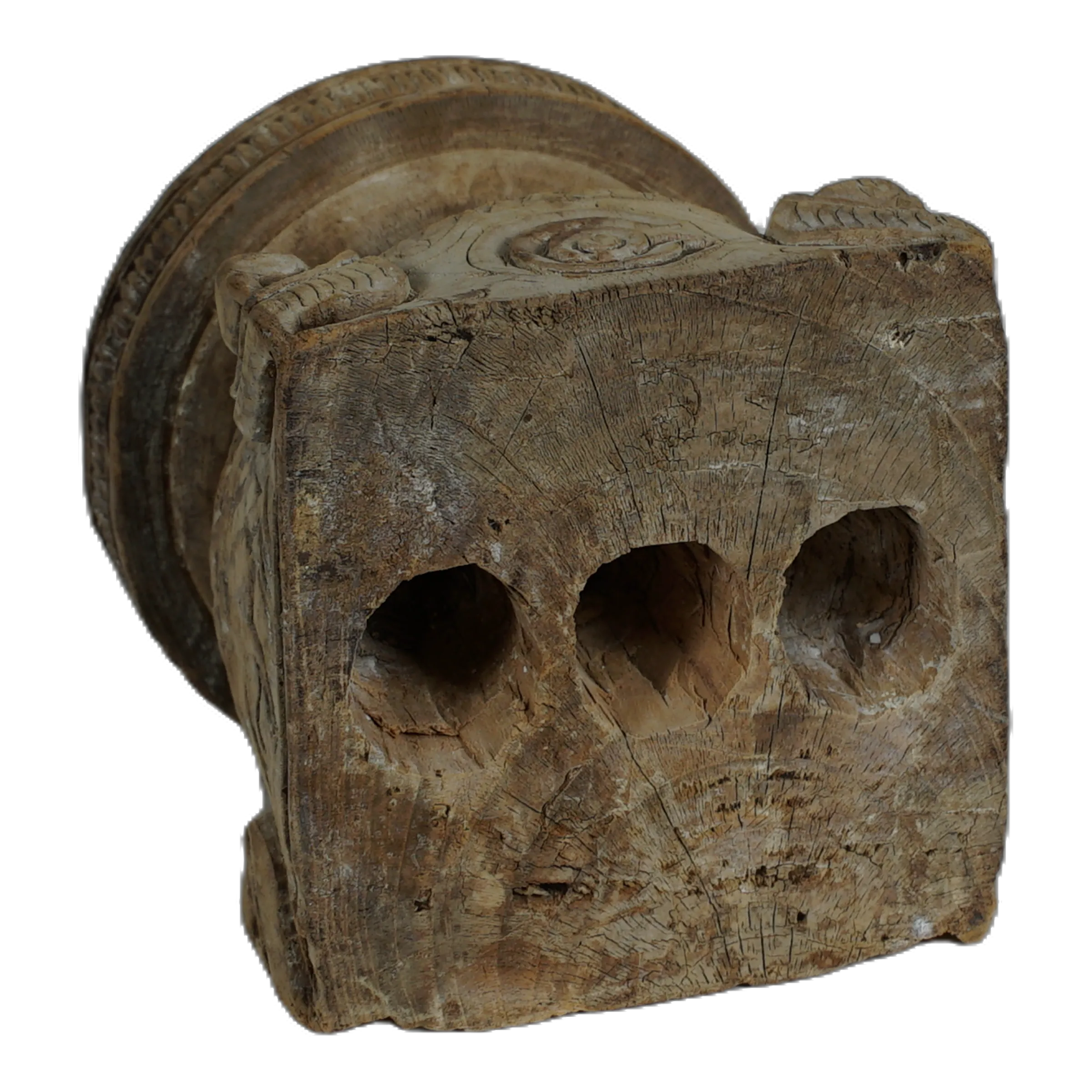 Bijani - Bougeoir en bois ancien n°84 - vue 5