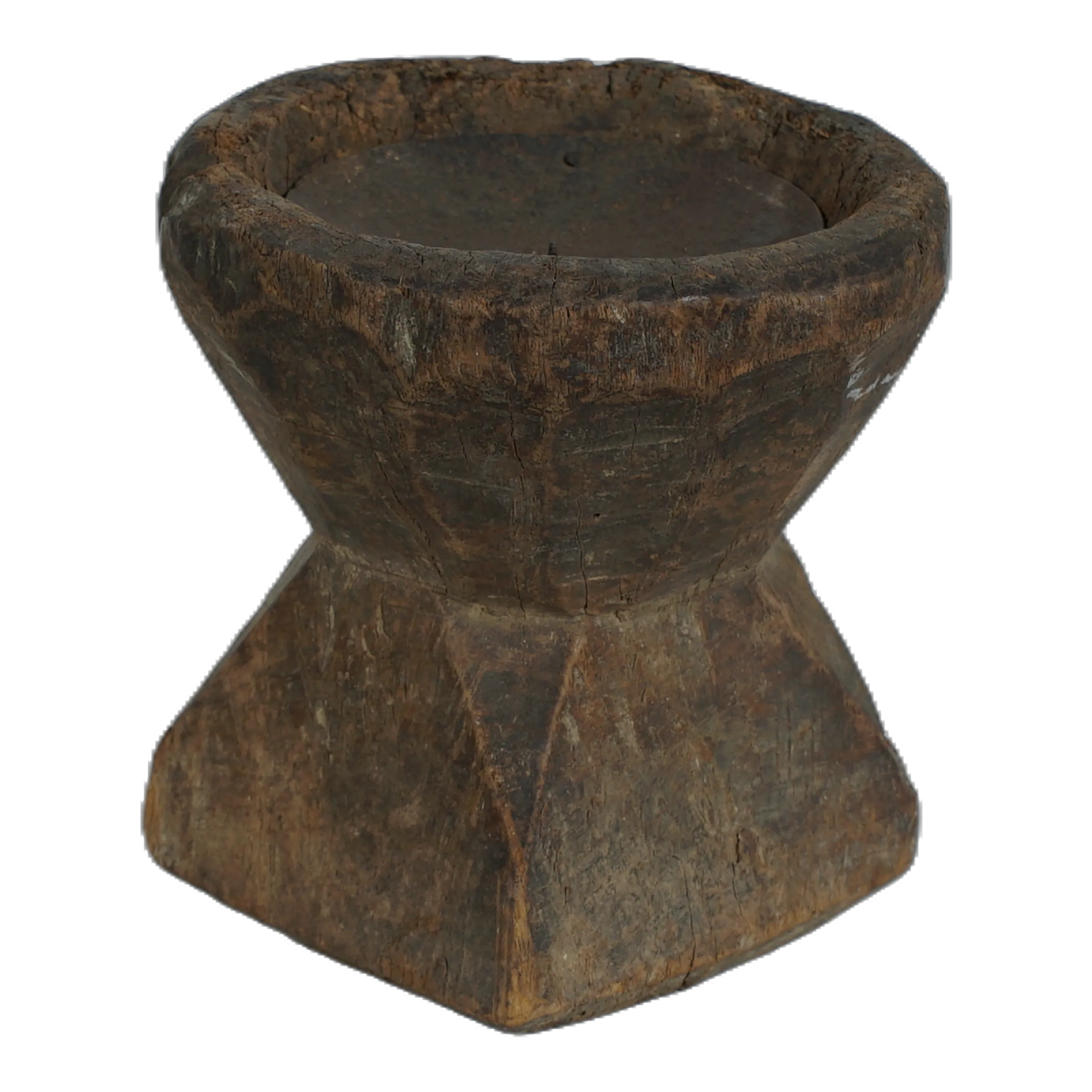Bijani - Bougeoir en bois ancien n°86 - vue 2