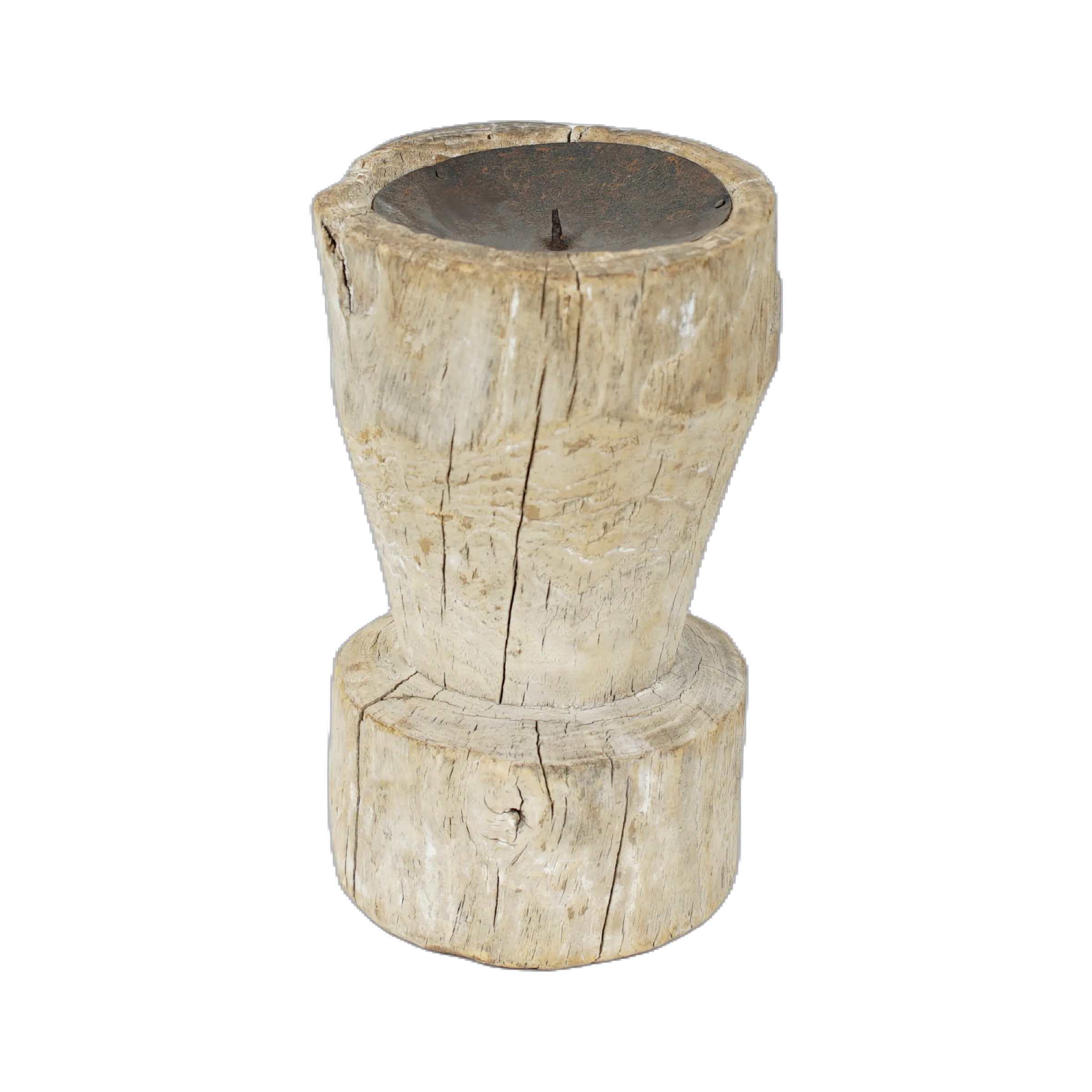 Bijani - Bougeoir en bois ancien n°90