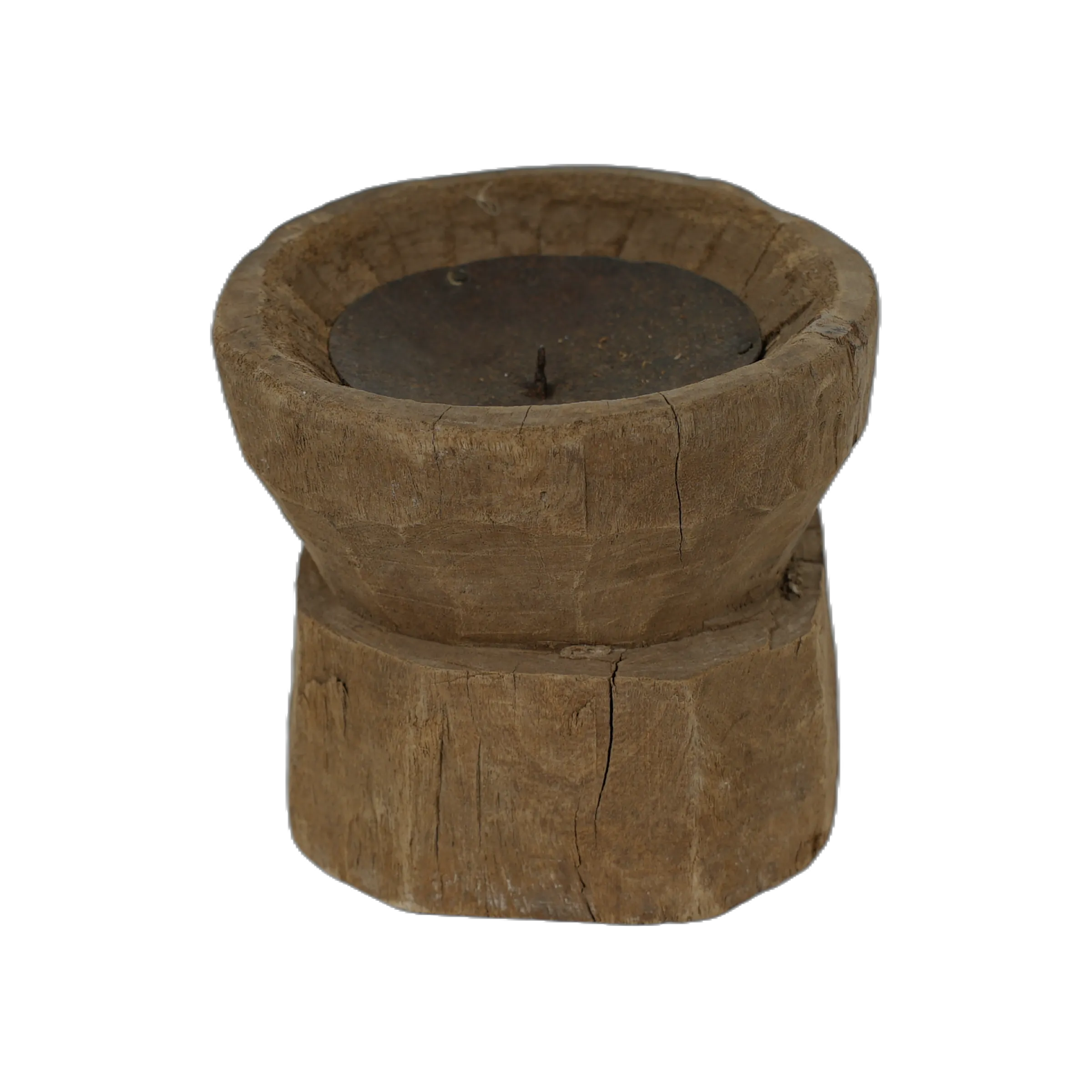 Bijani - Bougeoir en bois ancien n°94 - vue 2