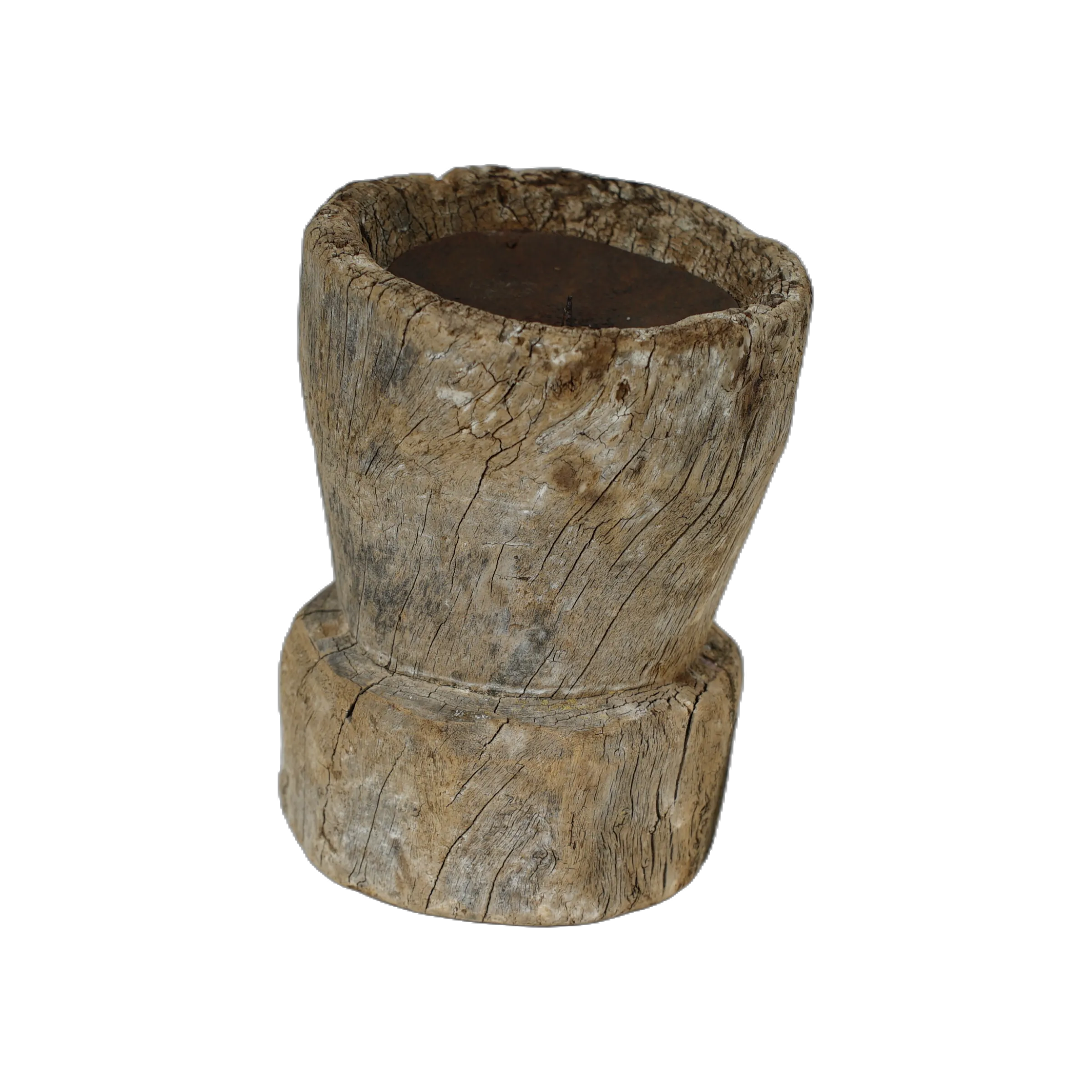 Bijani - Bougeoir en bois ancien n°95 - vue 3