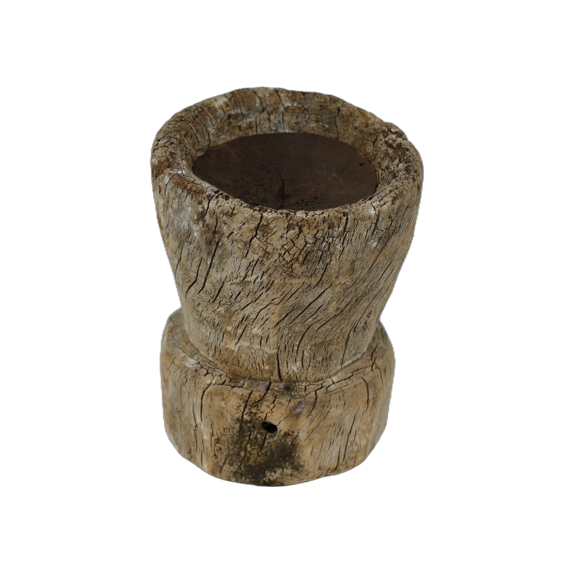 Bijani - Bougeoir en bois ancien n°95 - vue 4