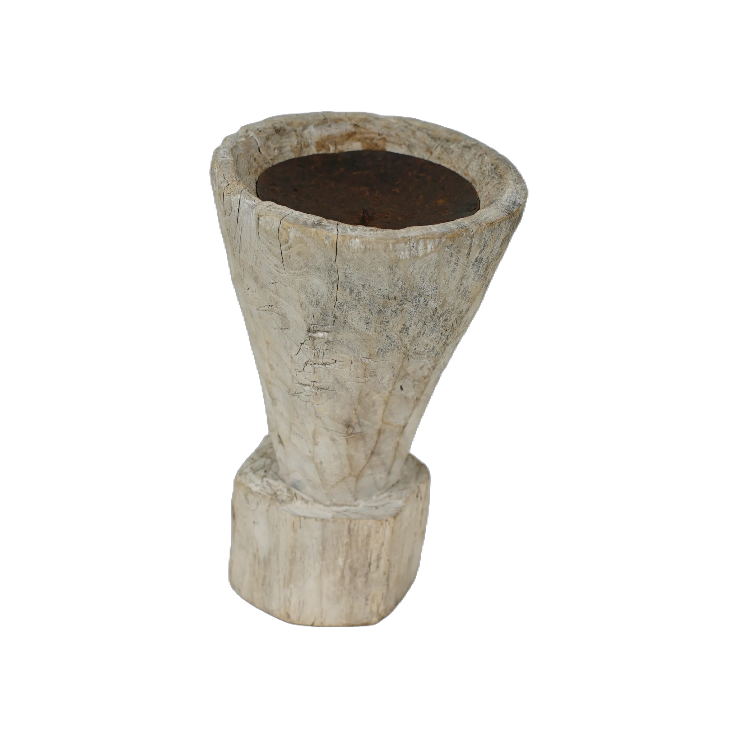Bijani - Bougeoir en bois ancien n°97 - vue 3