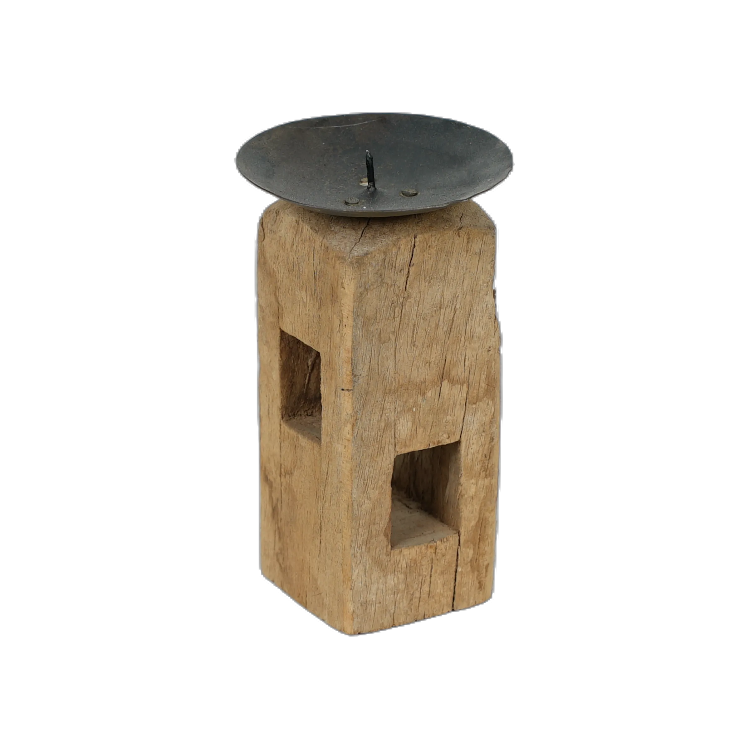 Chirag - Bougeoir sur pied en bois n°10 - vue 2