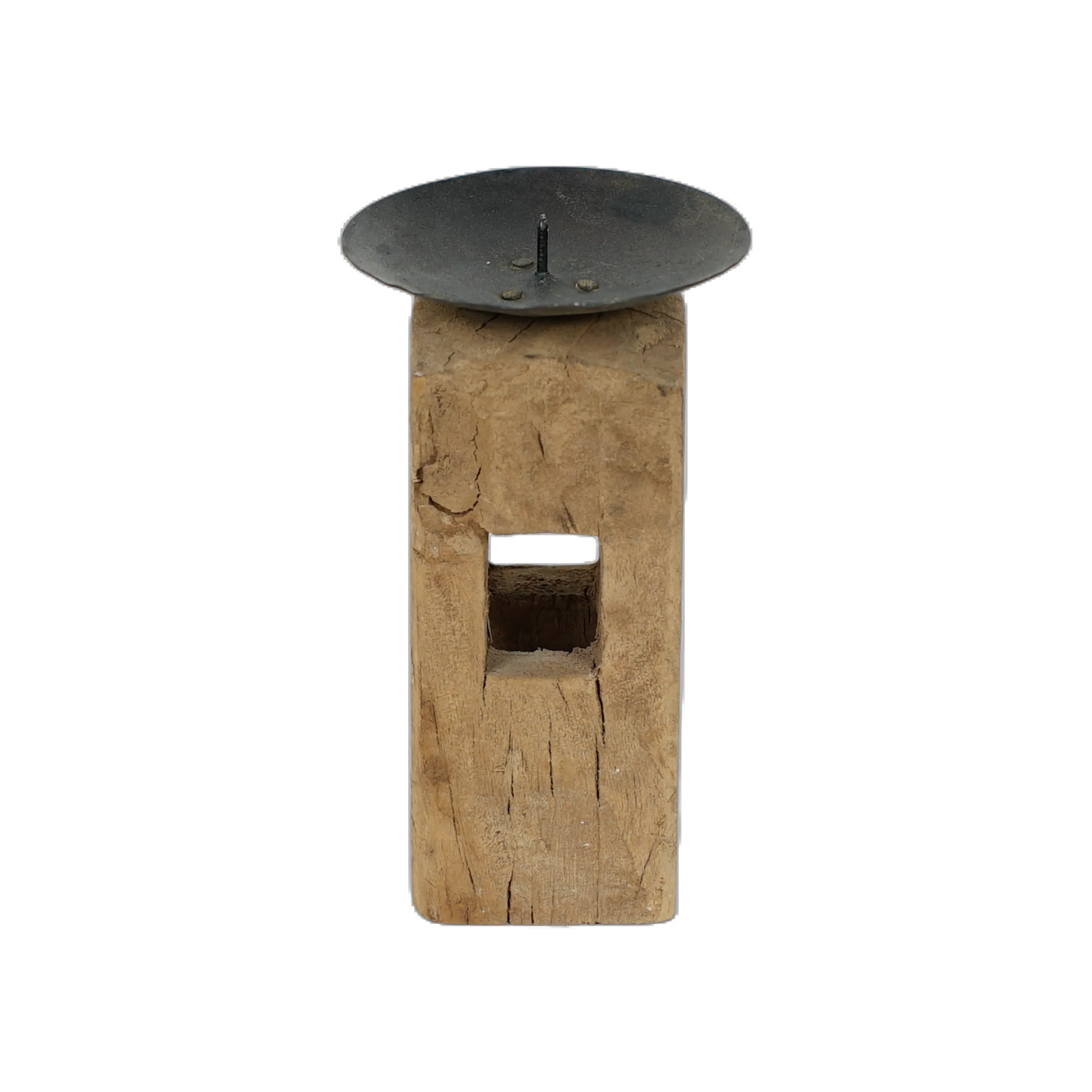 Chirag - Bougeoir sur pied en bois n°10 - vue 3